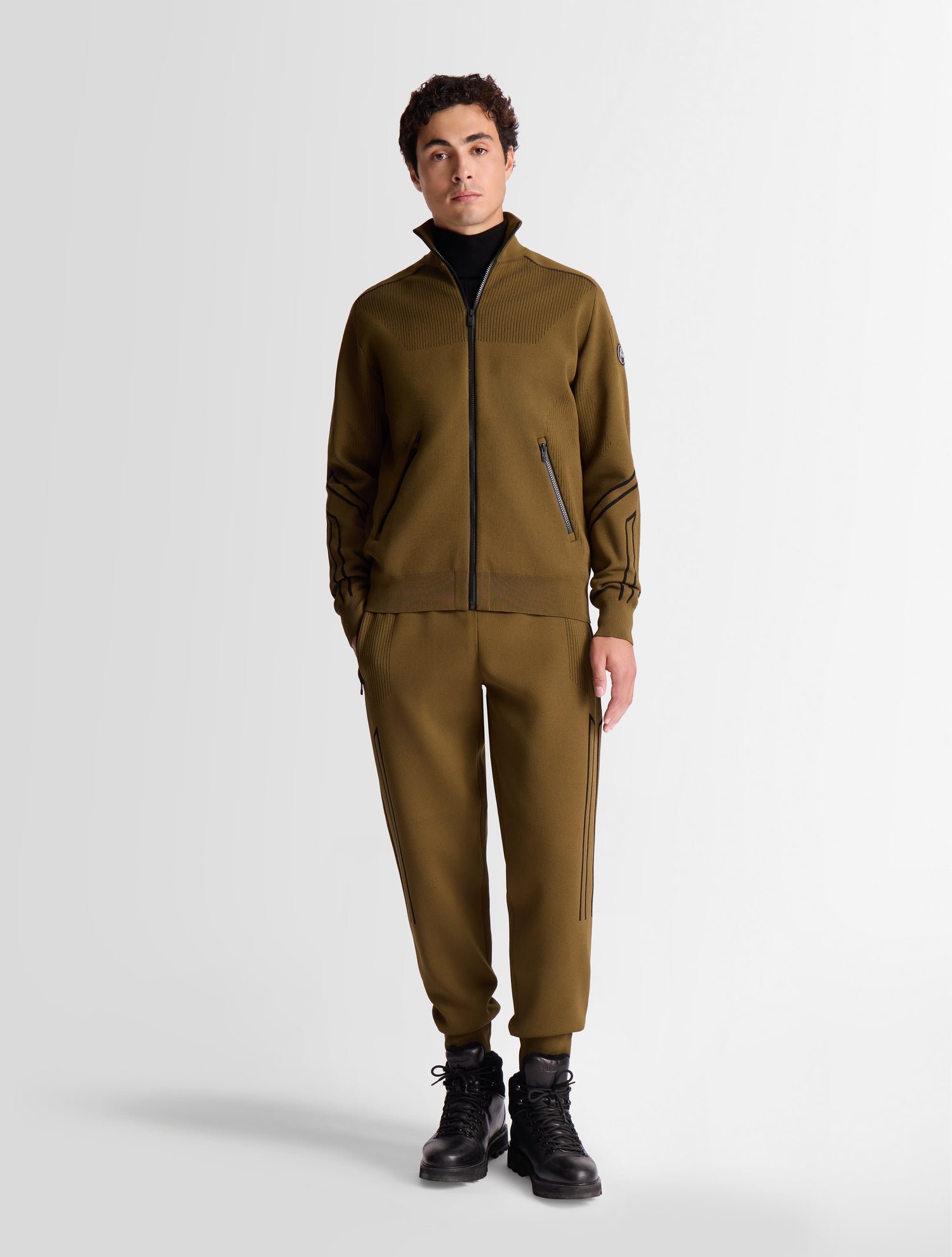 Gilet cyrion col montant  coupe regular FUSALP Marron