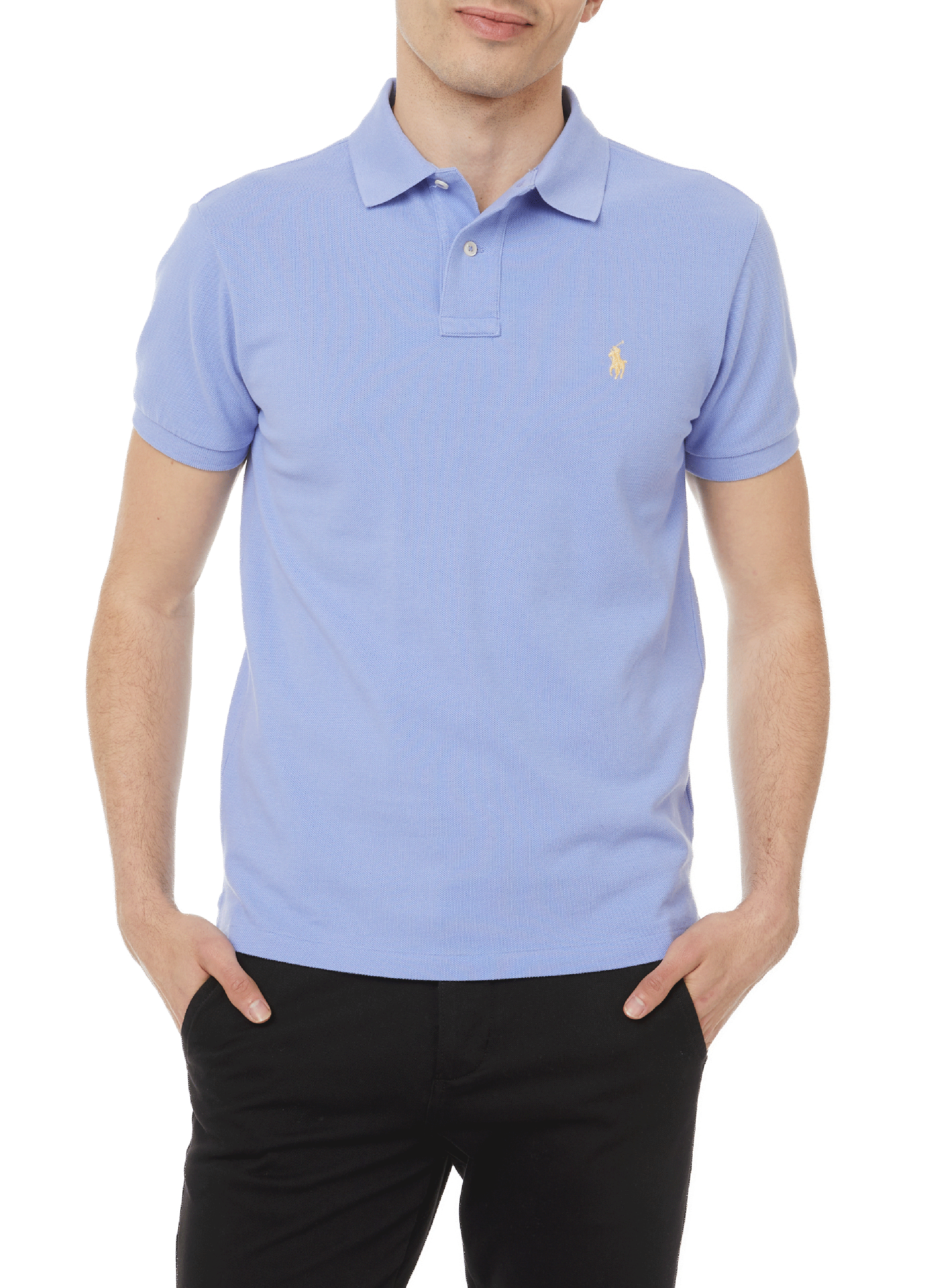 Cotton piqué polo shirt POLO RALPH LAUREN Blue