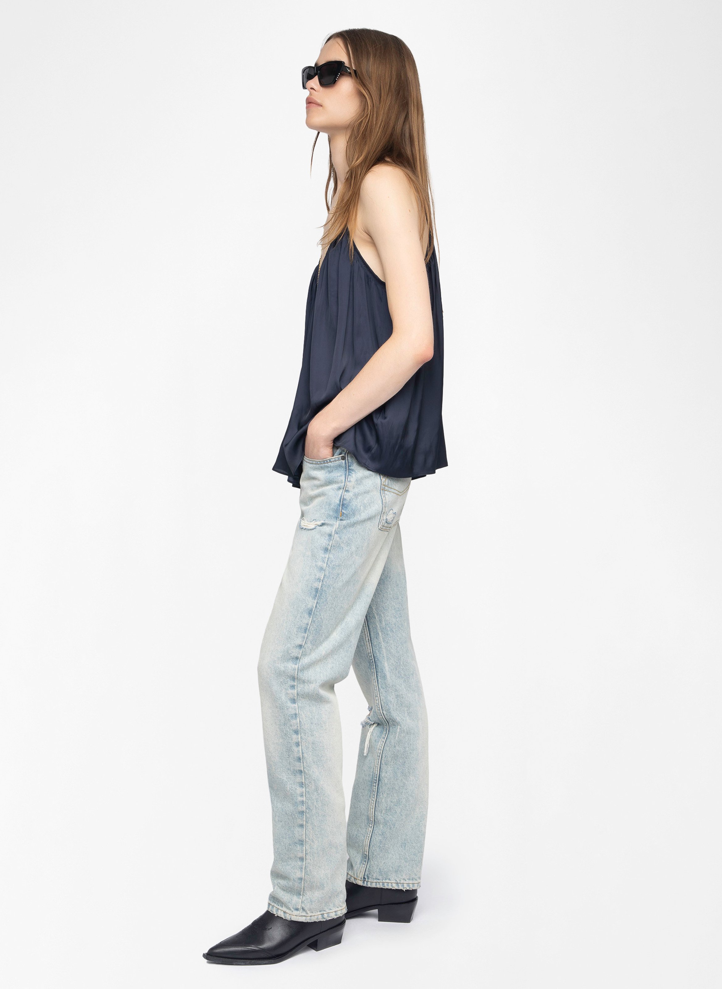 Caraco col v cym ZADIG&VOLTAIRE Bleu