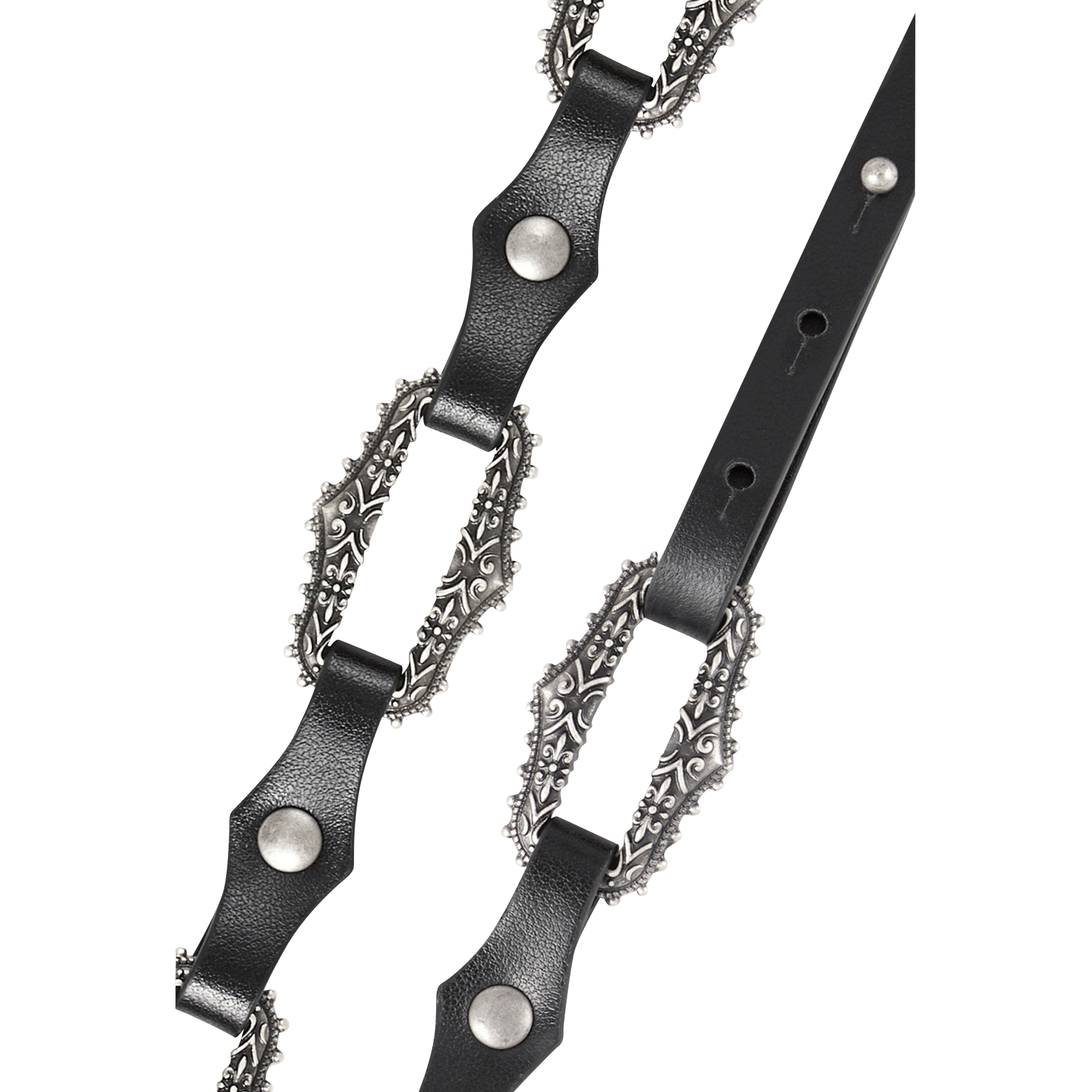 Ceinture boucle en cuir baptiste BA&SH Noir