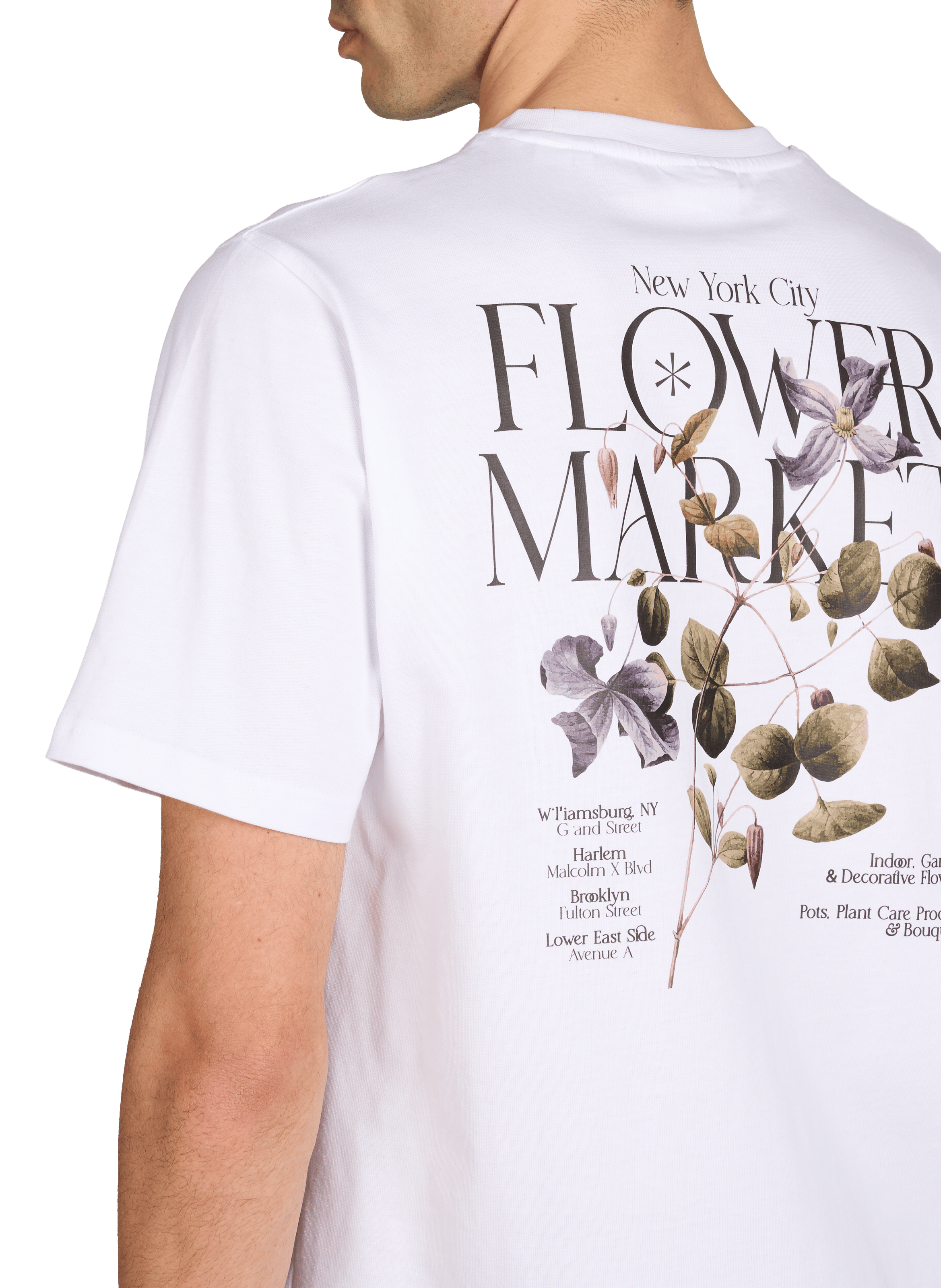T-shirt Brady Flowermarket LES DEUX White