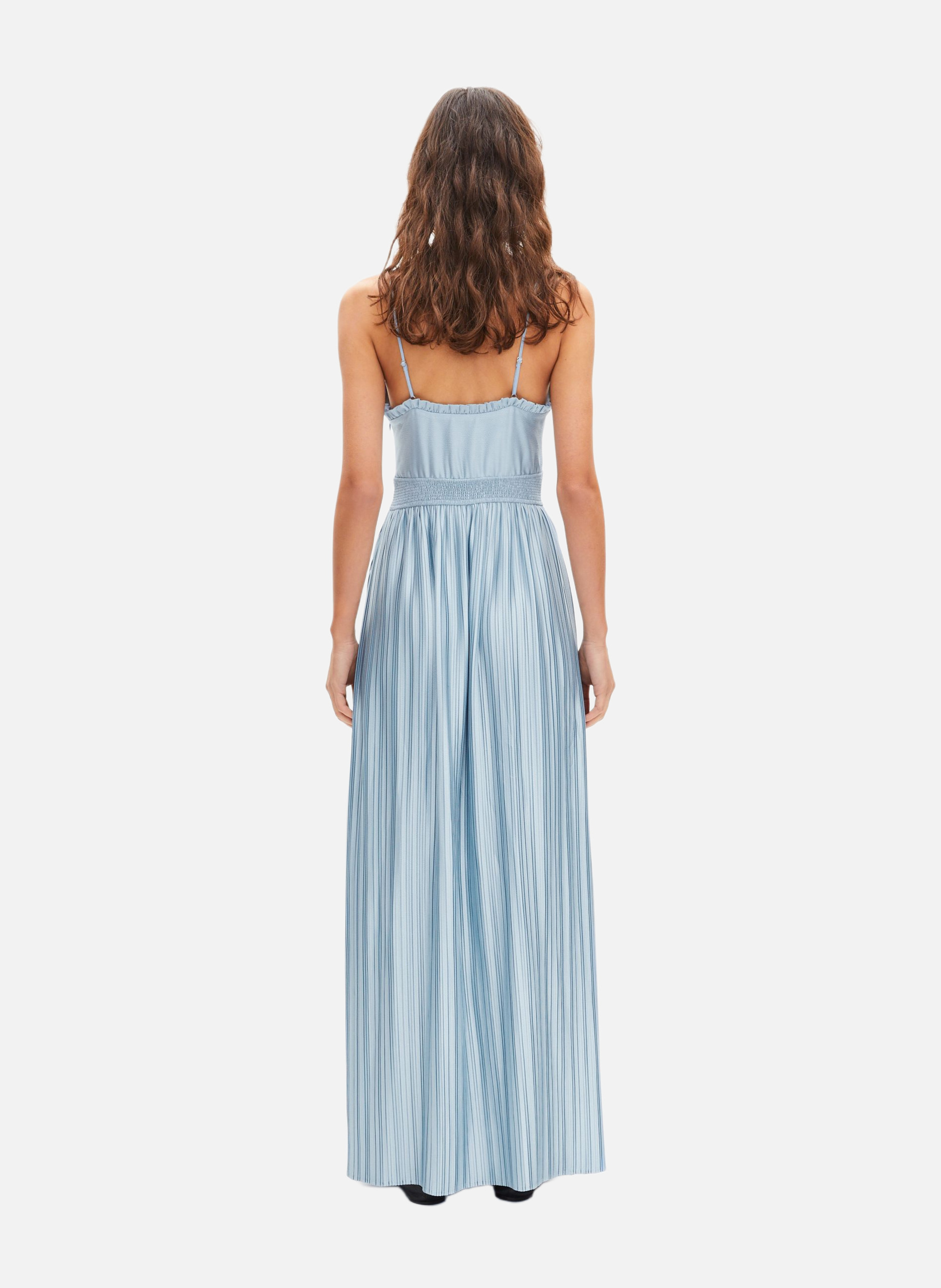 Robe longue plissée THE KOOPLES Bleu