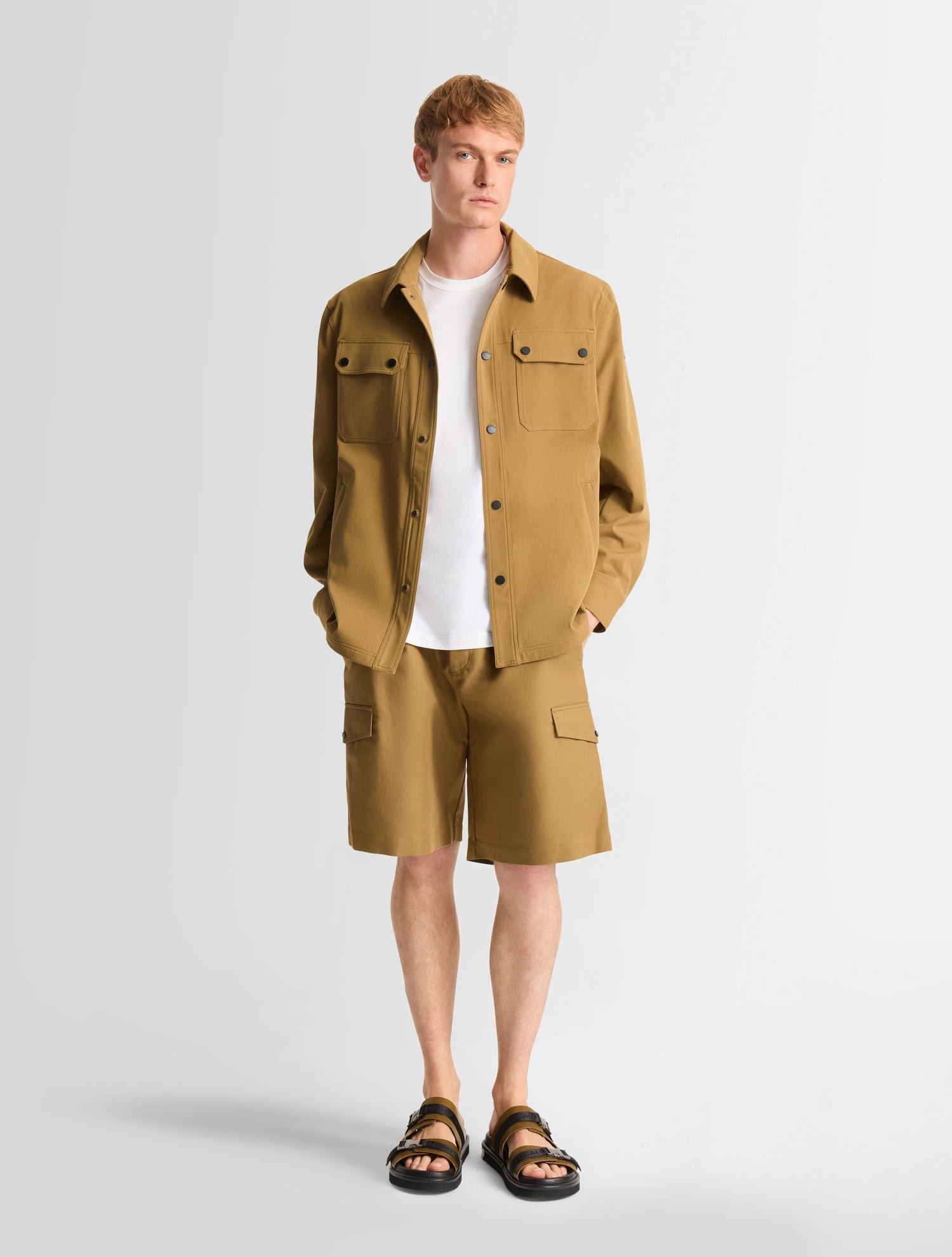 Veste solandroz col chemise coupe regular FUSALP Beige