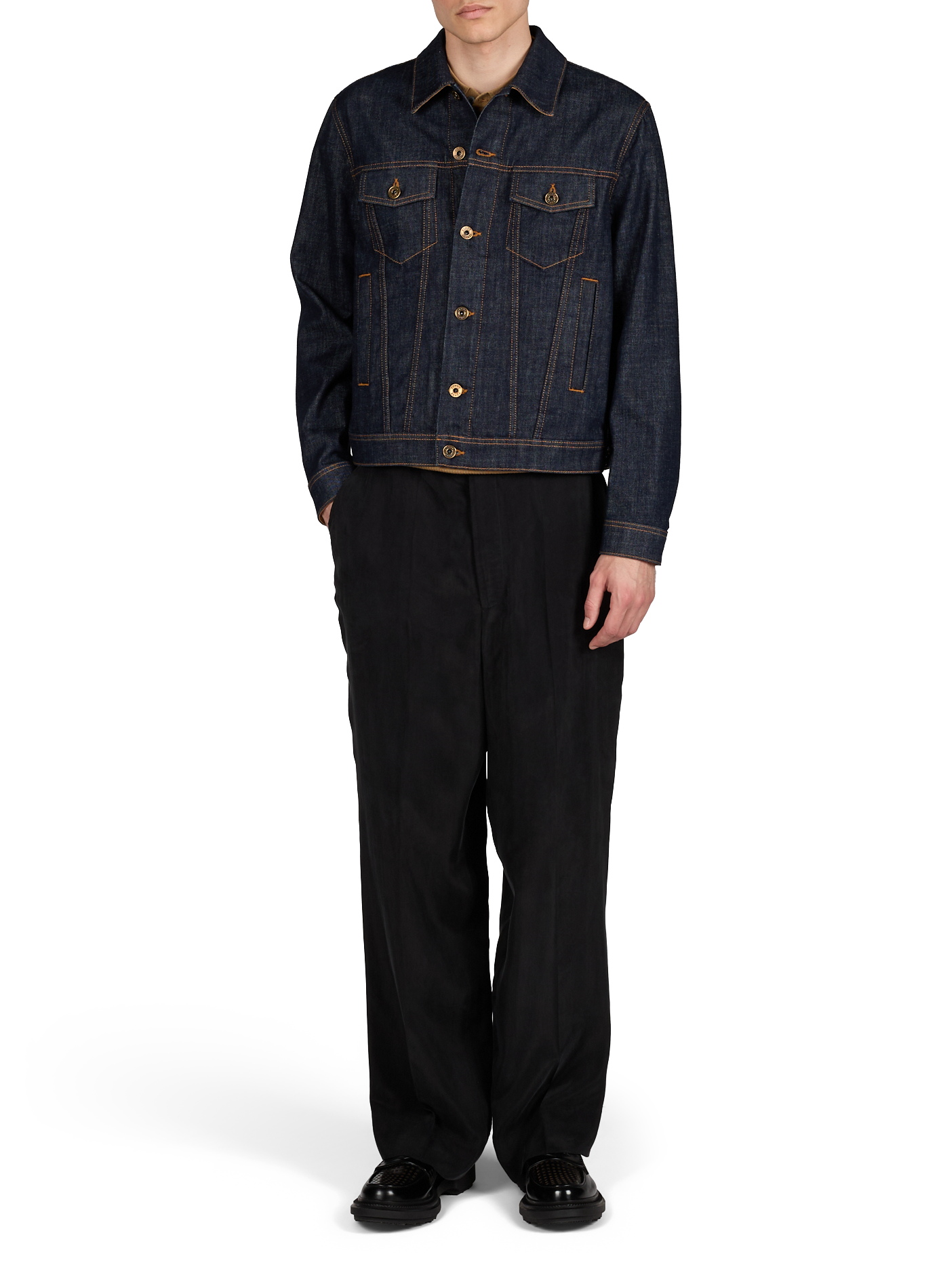 Straight denim jacket in blended cotton JACOB COHEN Blue