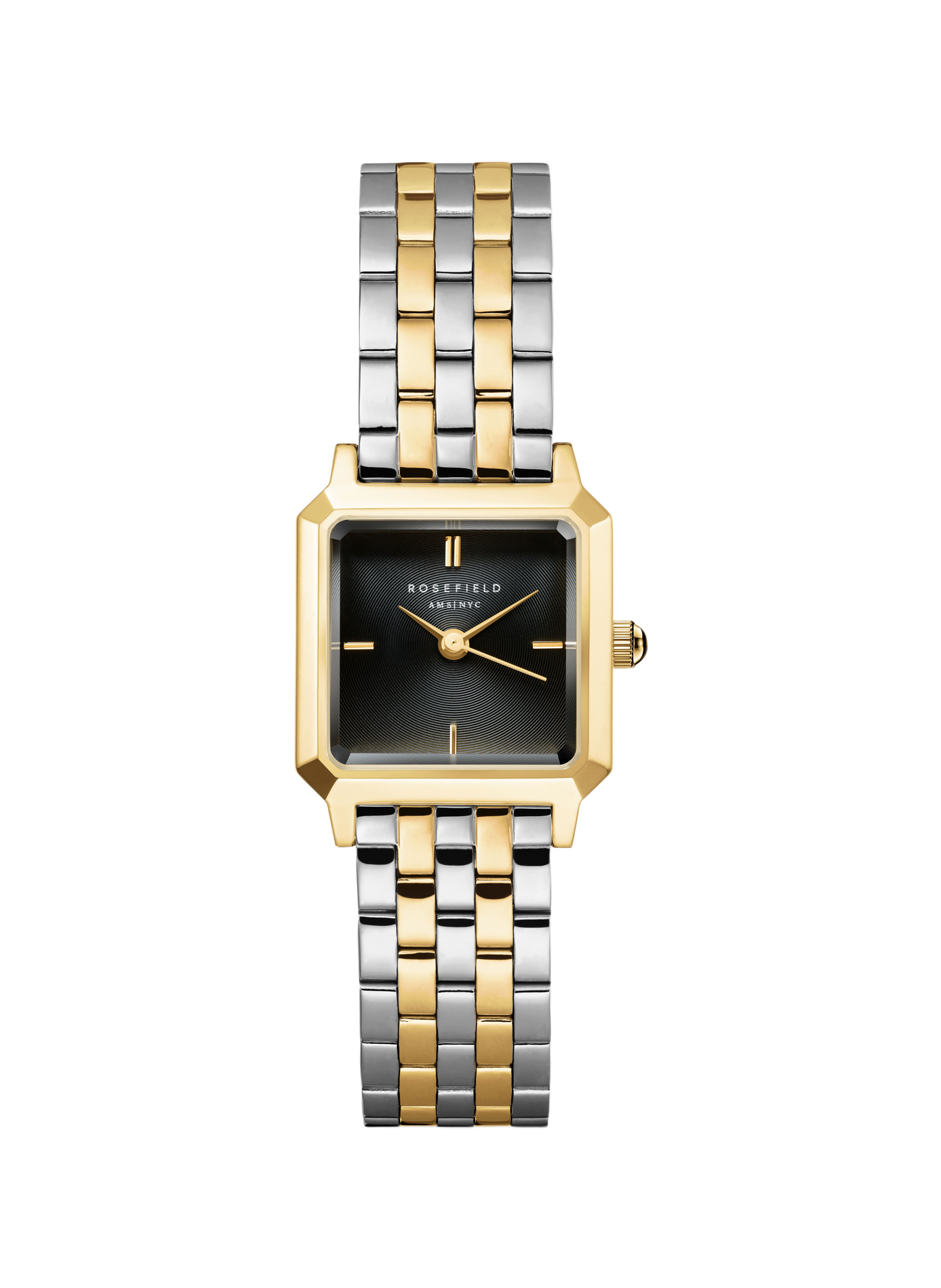 Montre analogique Boxelle en acier inoxydable ROSEFIELD Noir