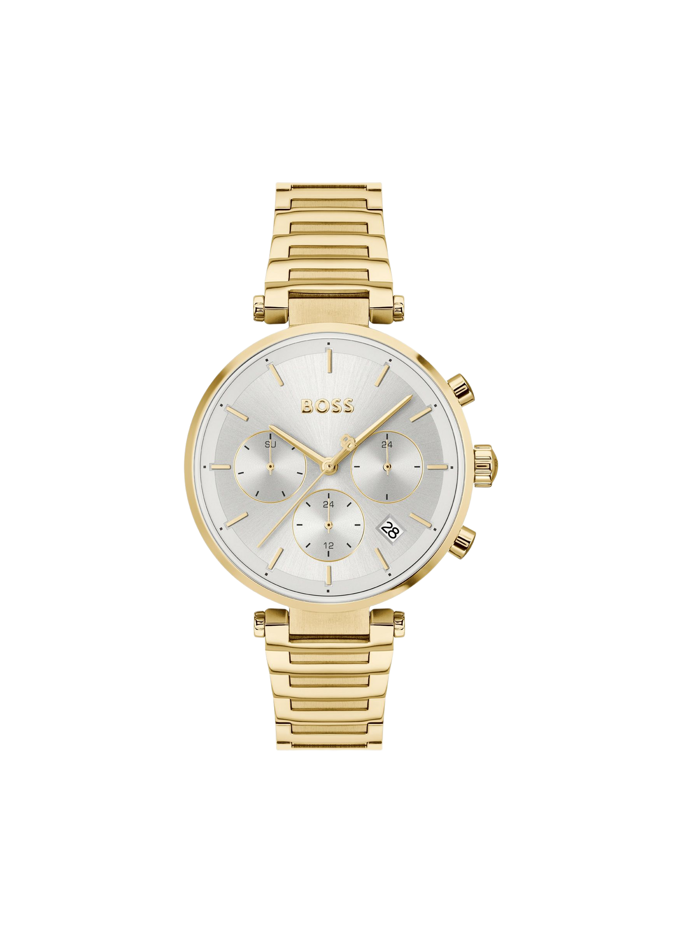 Montre quartz Majesty Sport en acier inoxydable BOSS MONTRES Blanc