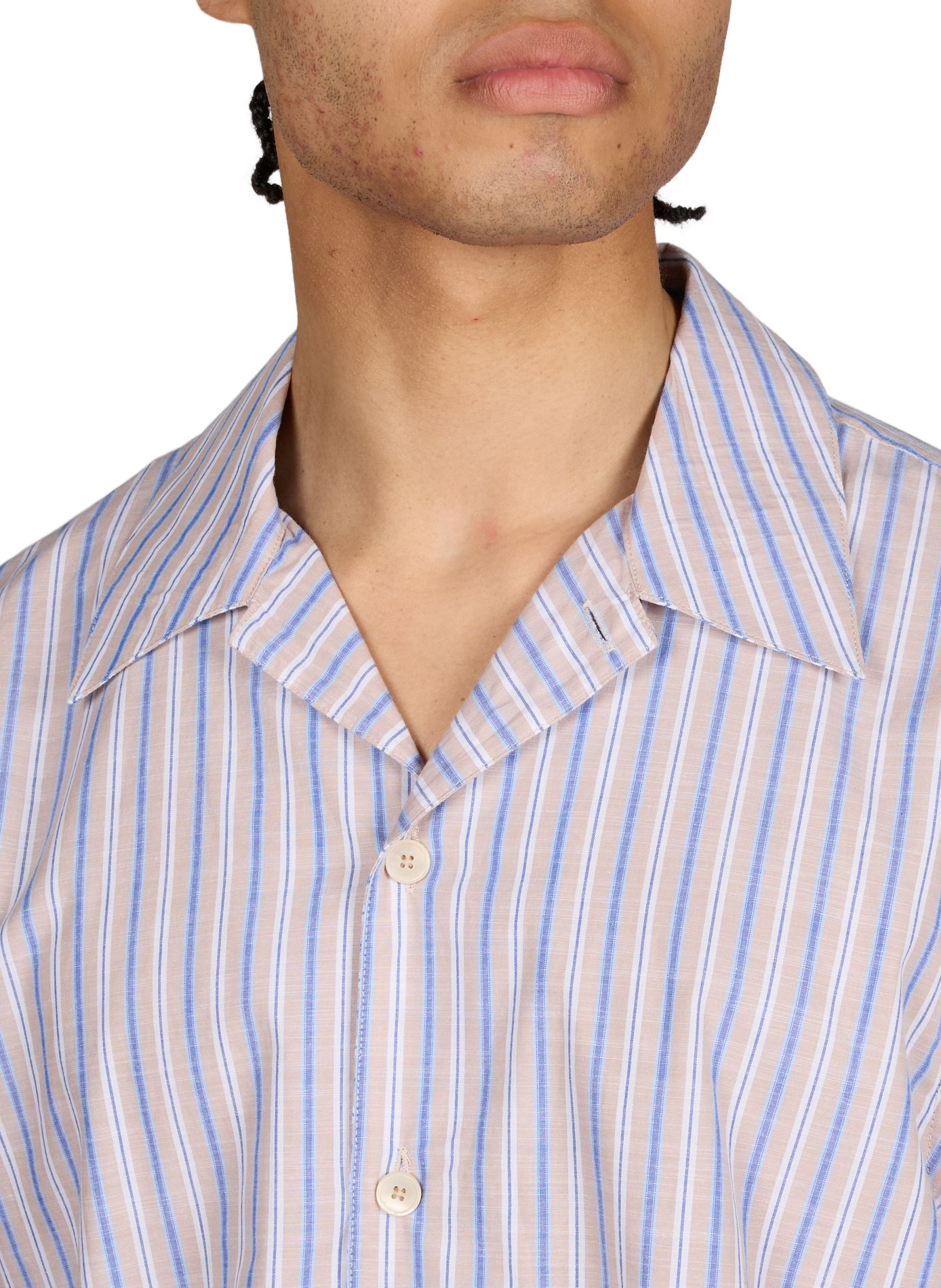 Chemise droite en coton PAUL SMITH Beige