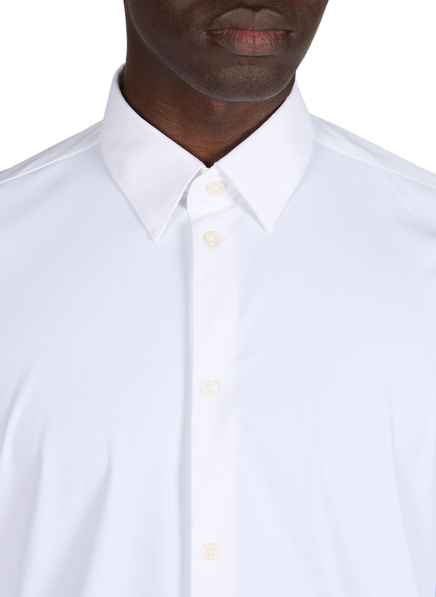 Chemise slim Hetch S en coton AU PRINTEMPS PARIS Blanc
