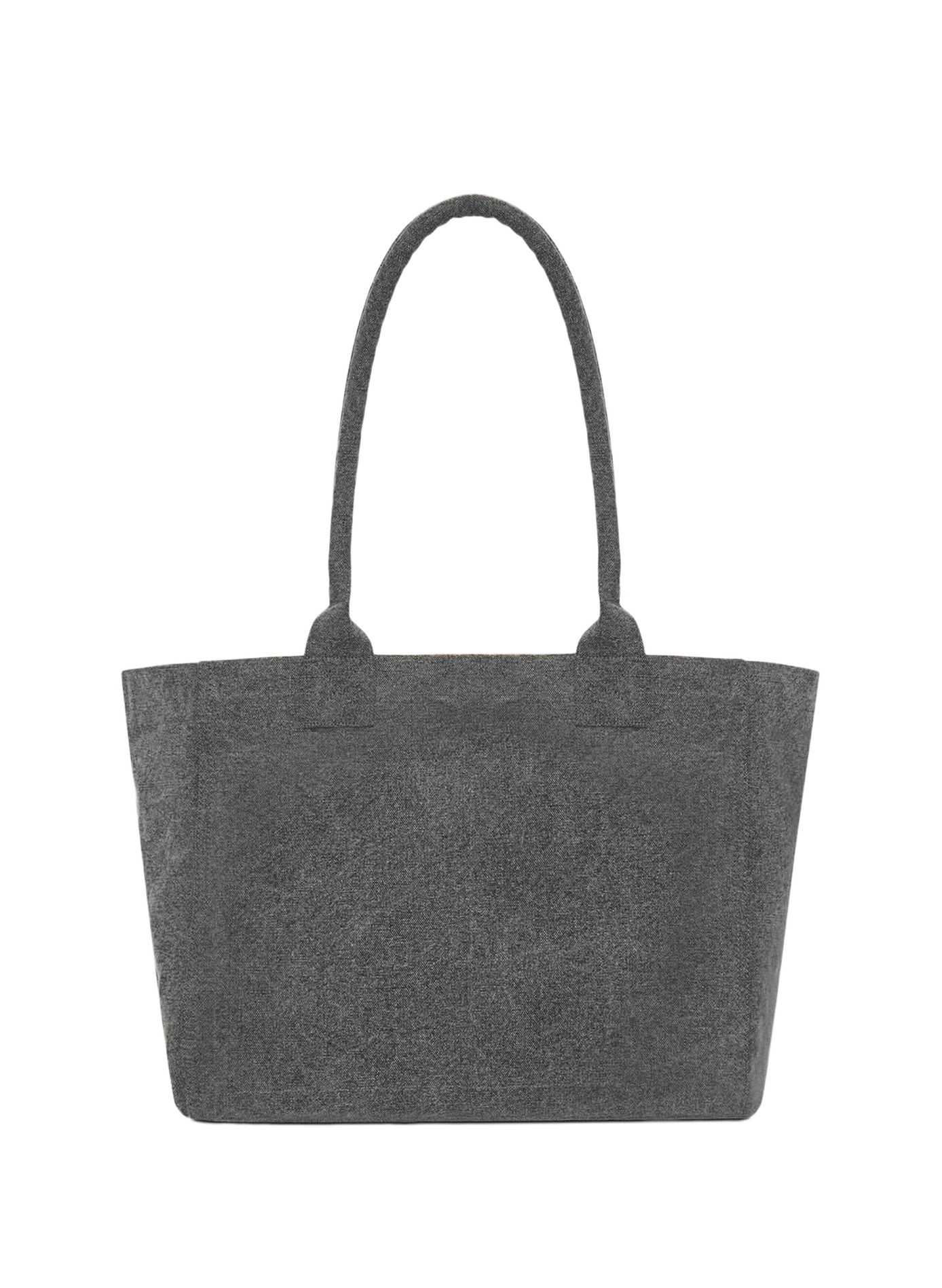 Yenky Zipped logo washed cotton tote bag ISABEL MARANT Black