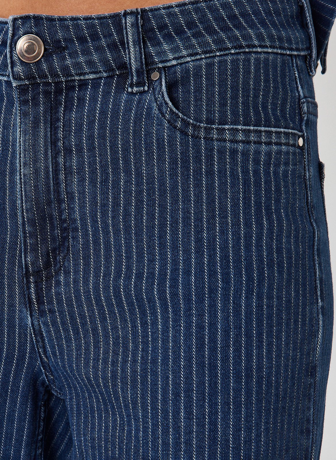 Jean droit rayé rosie MAISON 123 Bleu