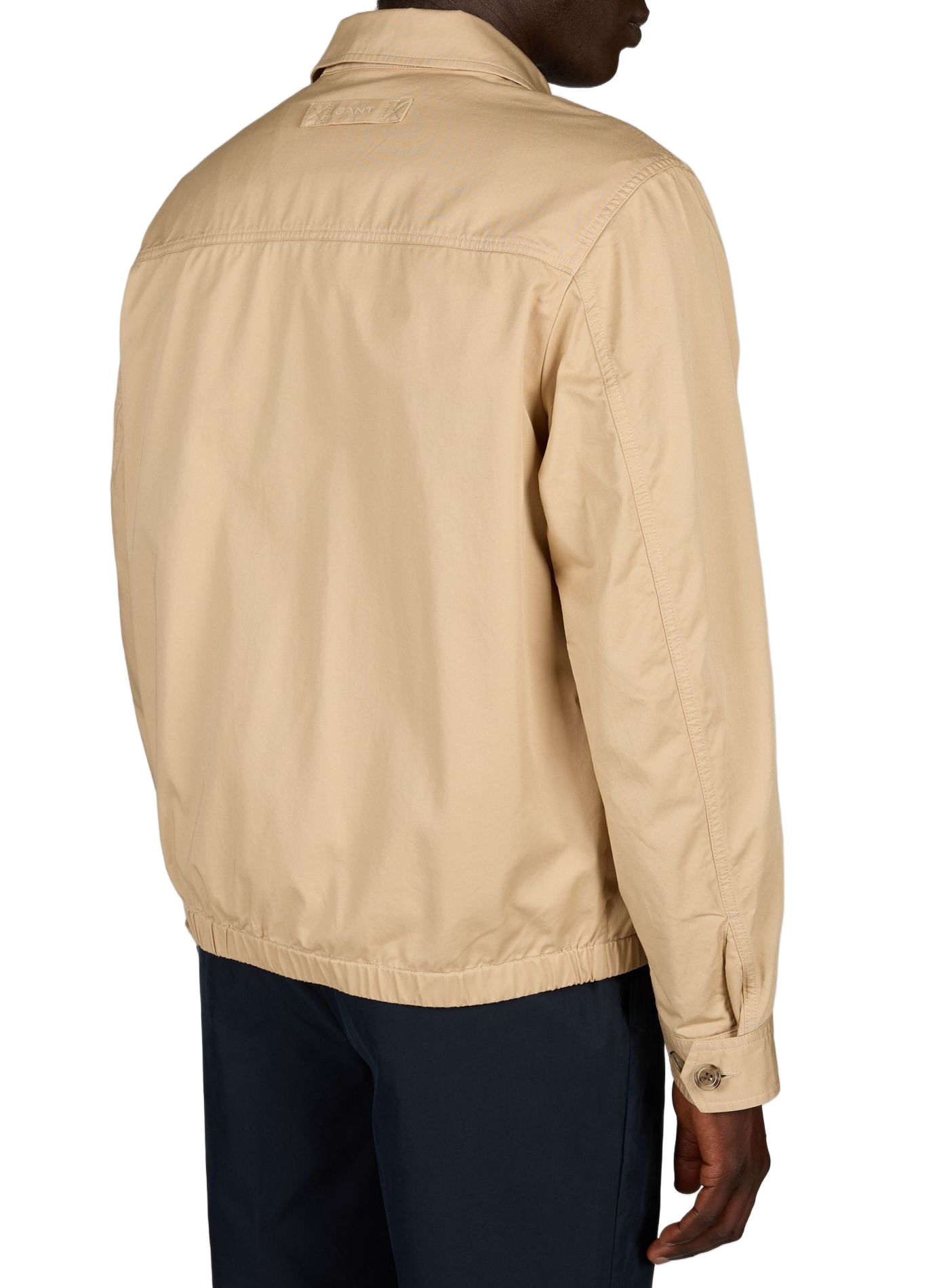 Logo cotton jacket GANT Beige