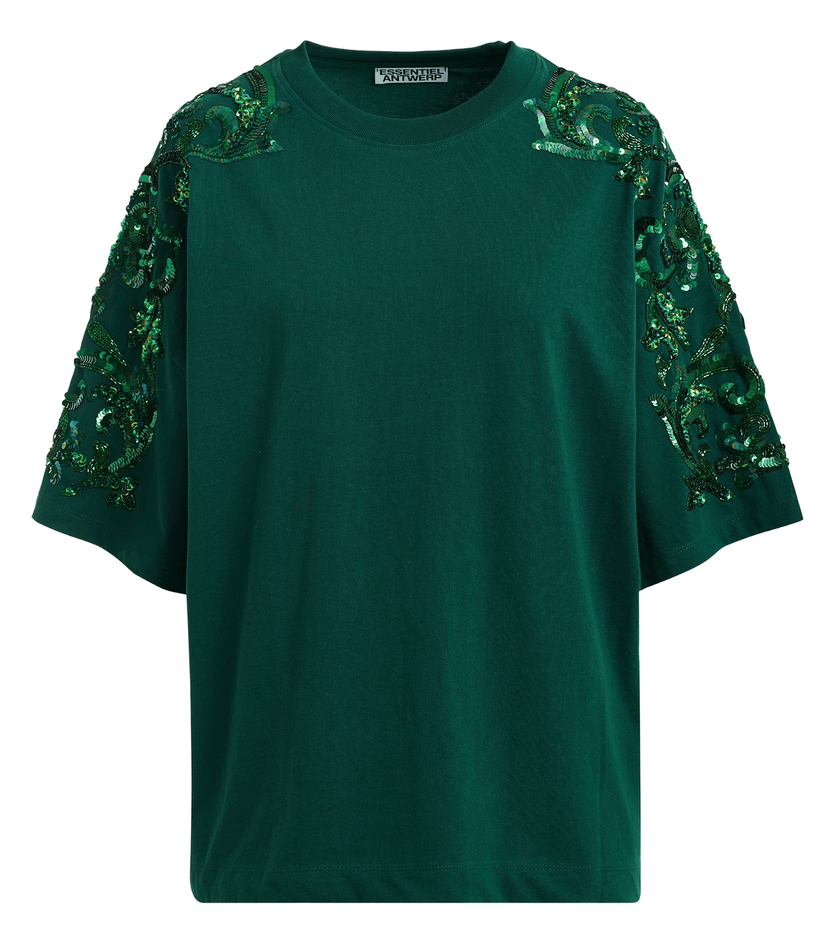 Tee-shirt oversize col rond kangoo ESSENTIEL ANTWERP Vert