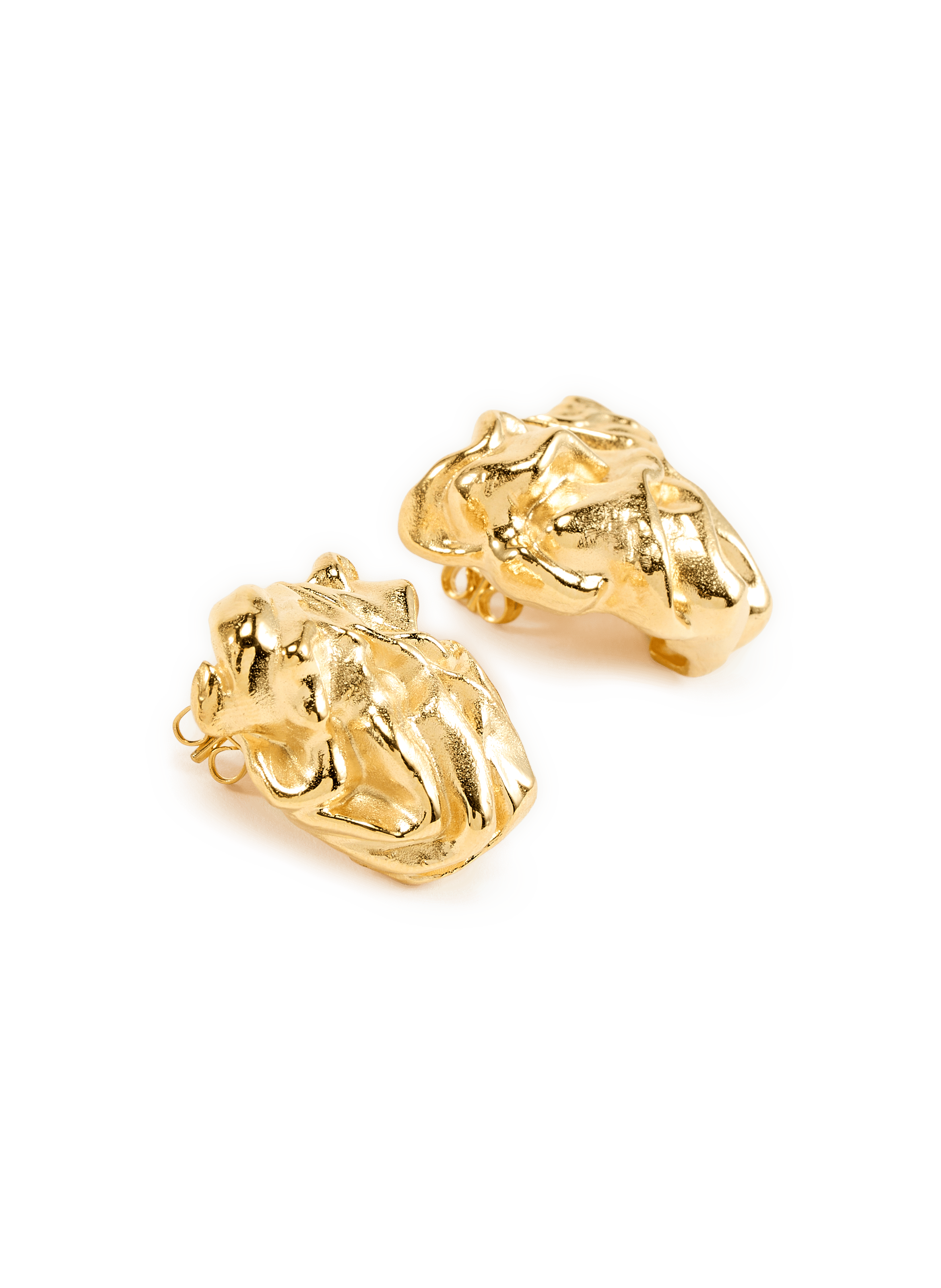 Pleated Earrings JOANNA LAURA CONSTANTINE Golden