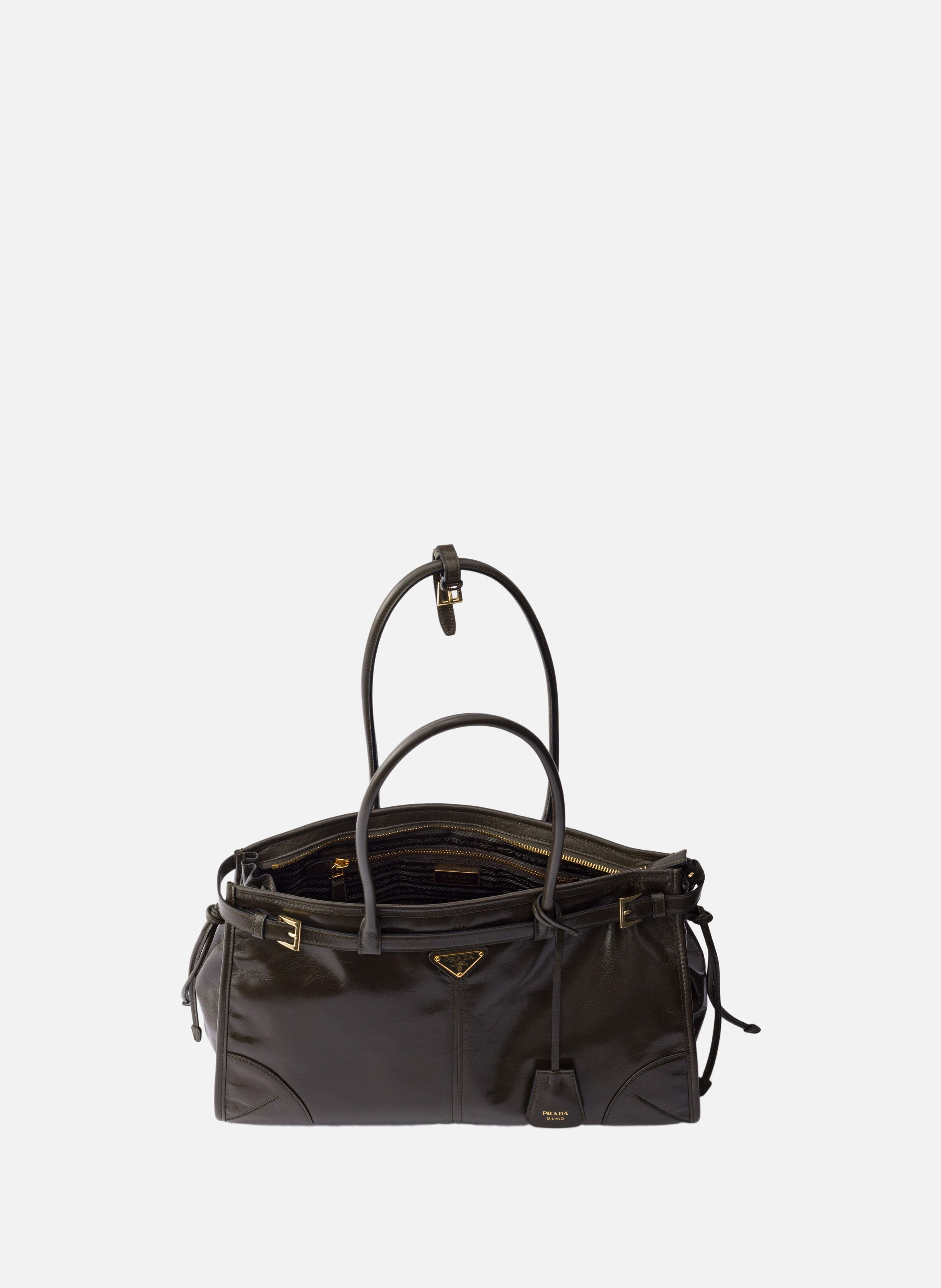 Grand sac prada bonnie en cuir PRADA Vert