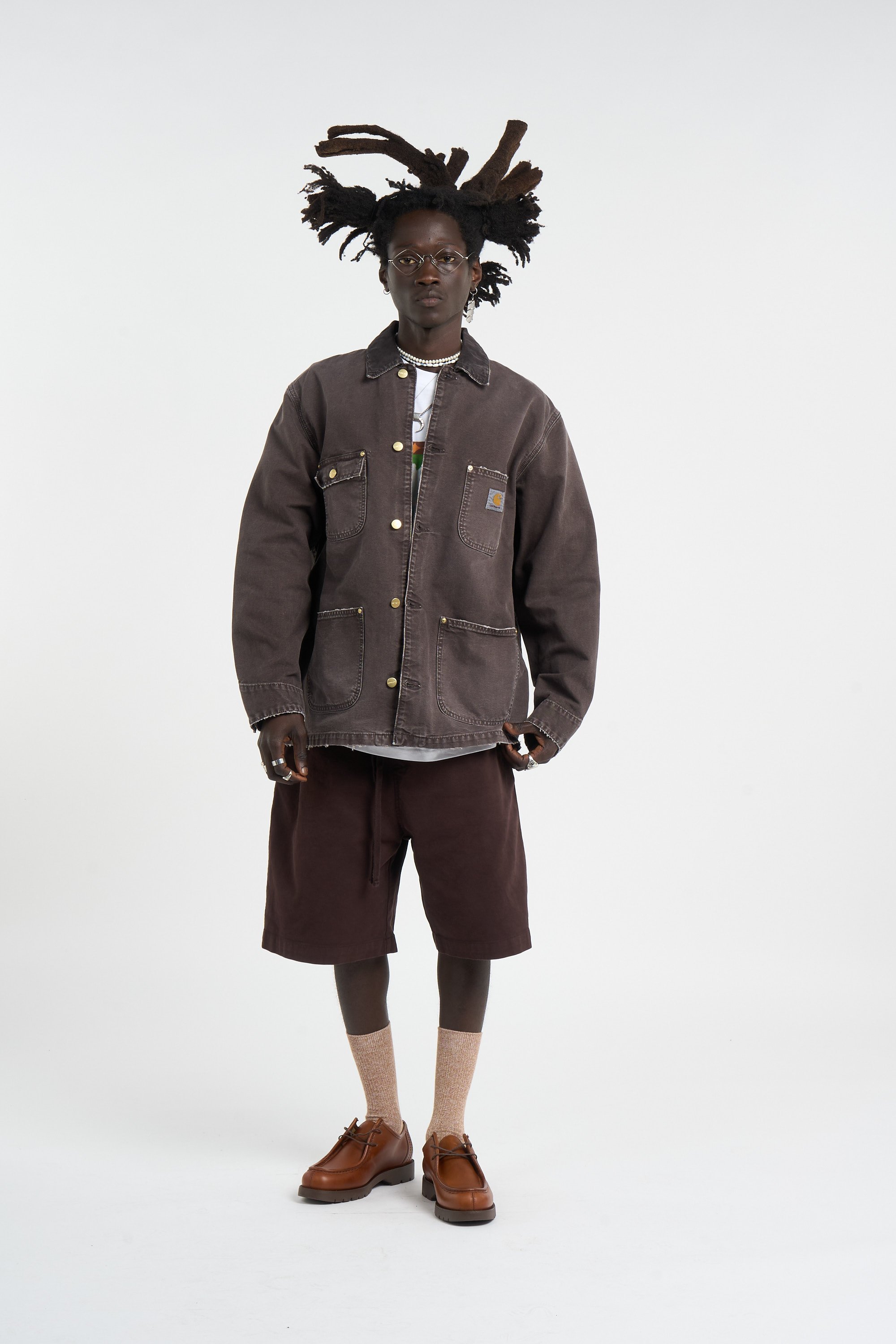 Veste og chore coat CARHARTT WIP Marron