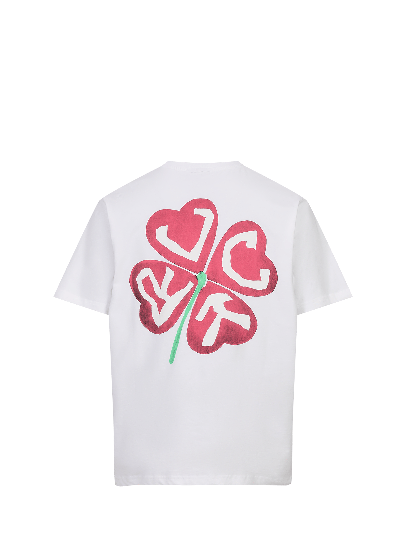 Gerader Baumwoll-T-Shirt JACKER. Weiss