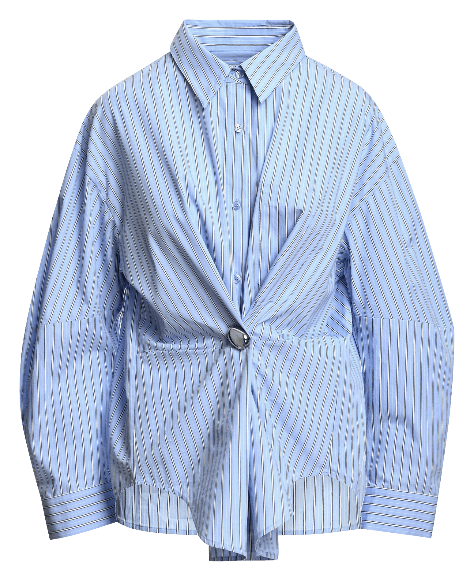 Chemise oversize rayée en coton bio kreative ESSENTIEL ANTWERP Bleu
