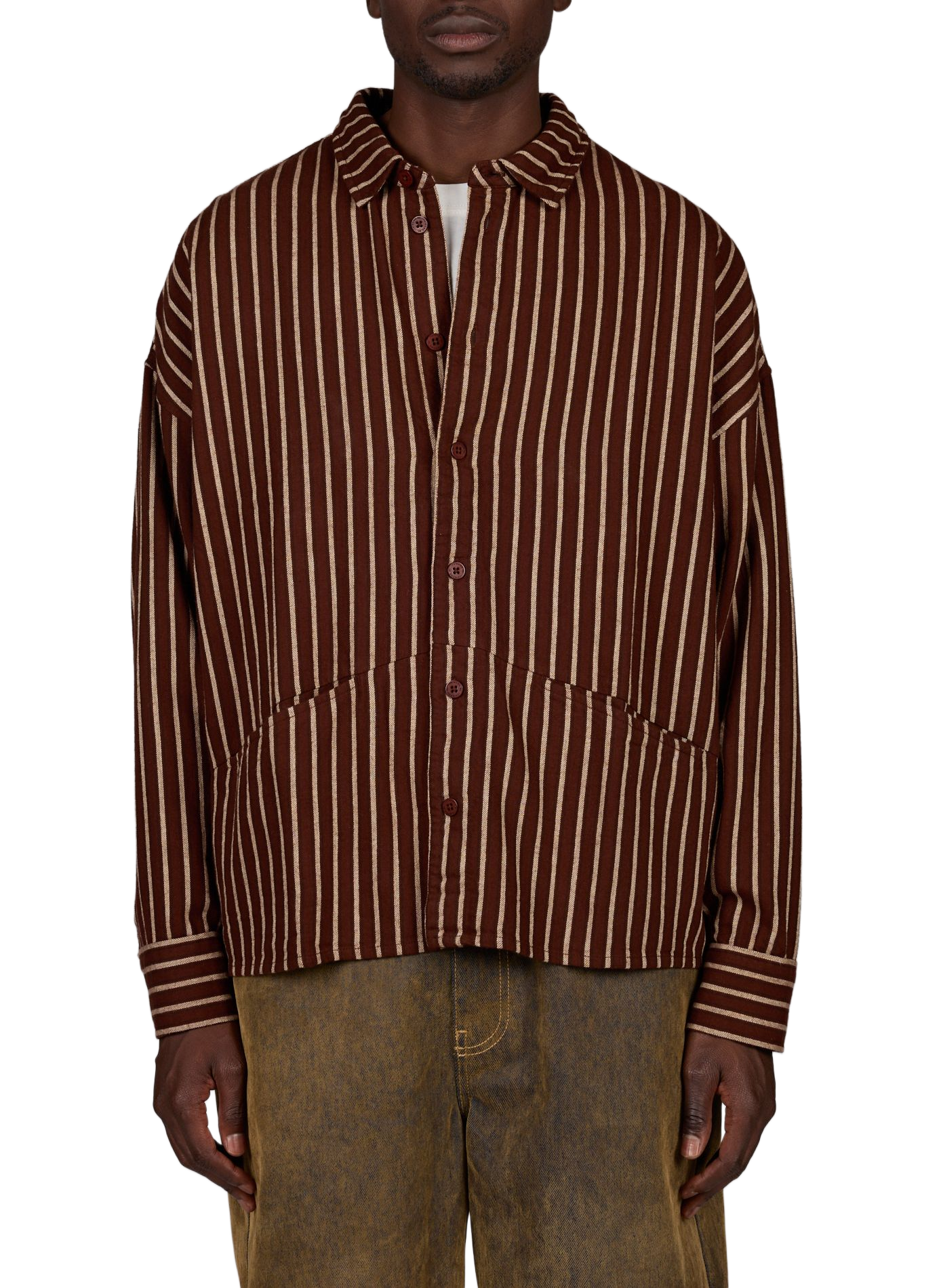 Loose-fitting Striped Shirt THINKING MU Multicolour