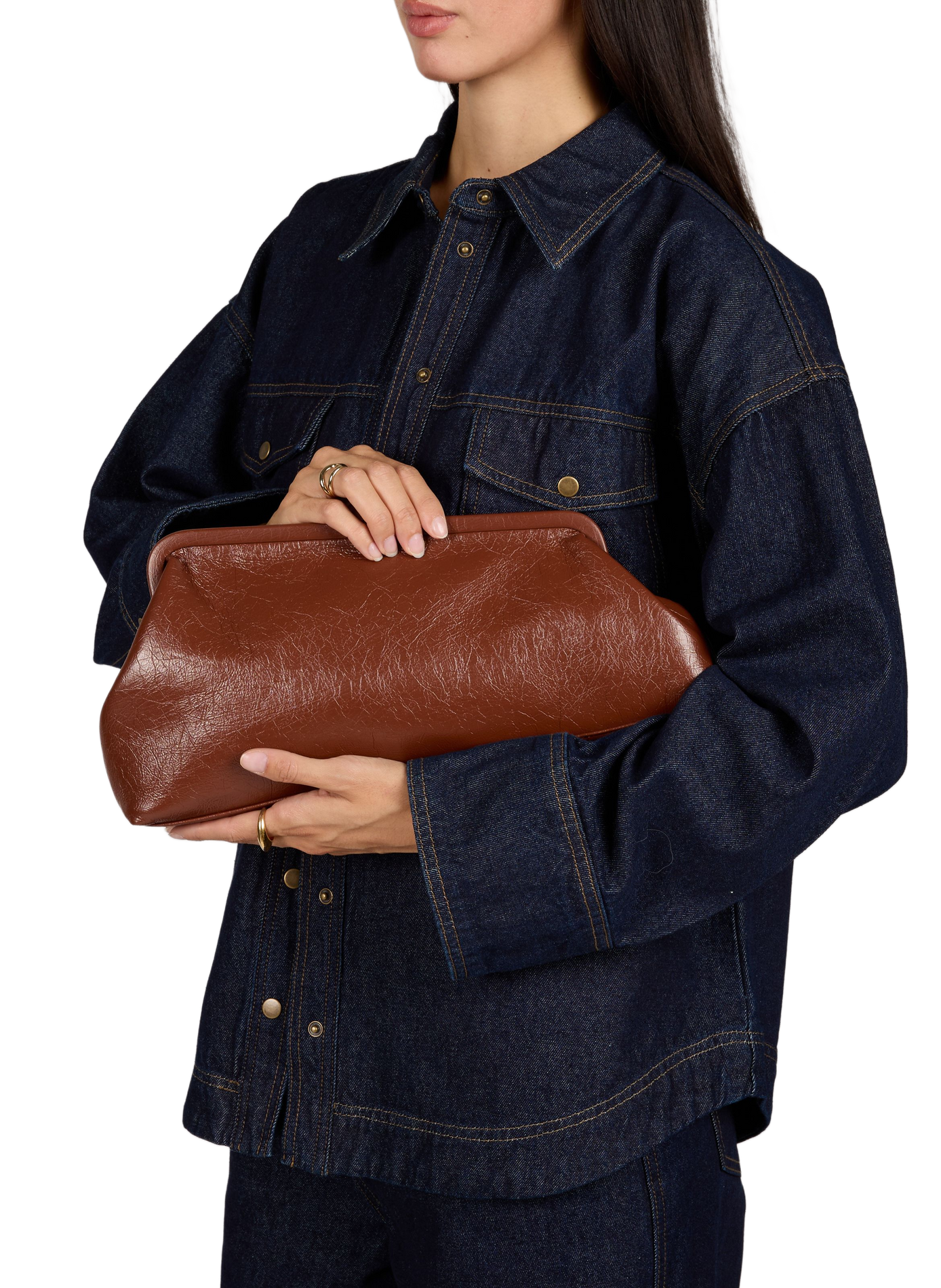 Cartera asimétrica Tsanna TOPSHOP Marrón