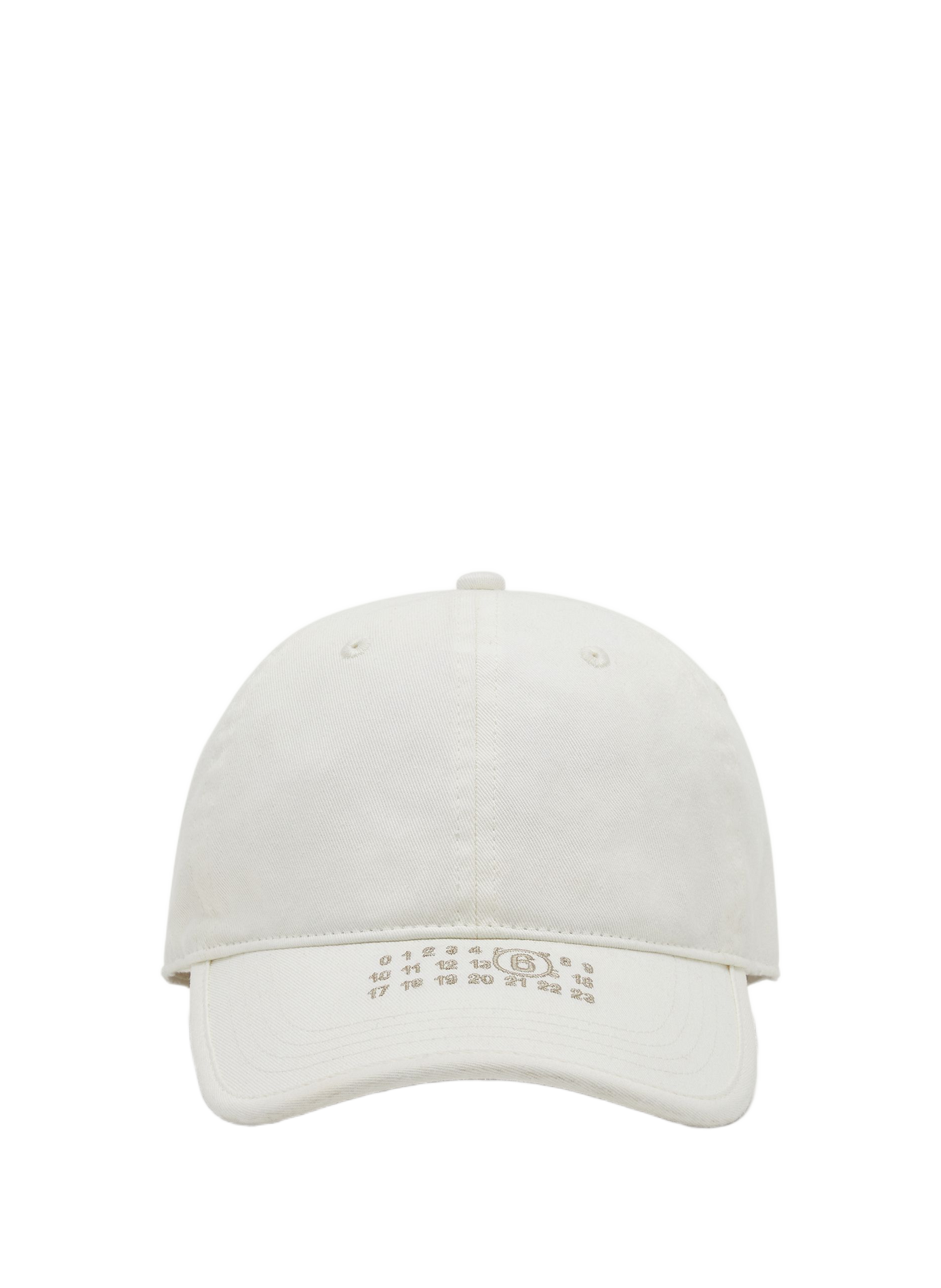 Embroidered cotton baseball cap MAISON MARGIELA Beige