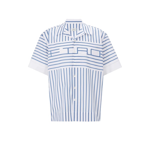 Chemise rayée en popeline de coton