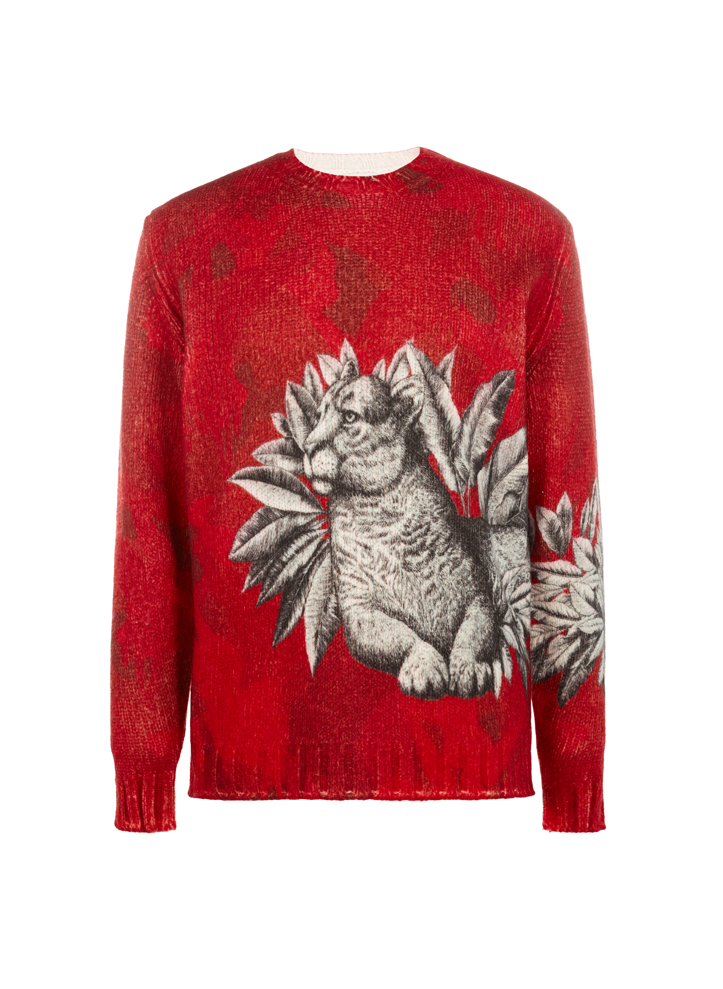 Pull avec motif tigre