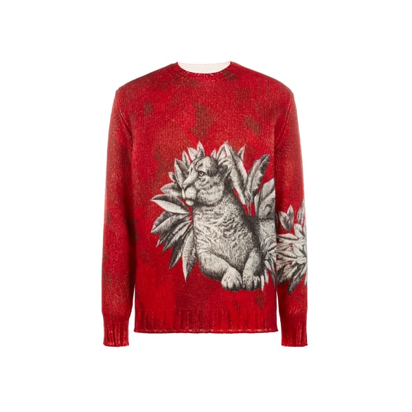 Pull avec motif tigre