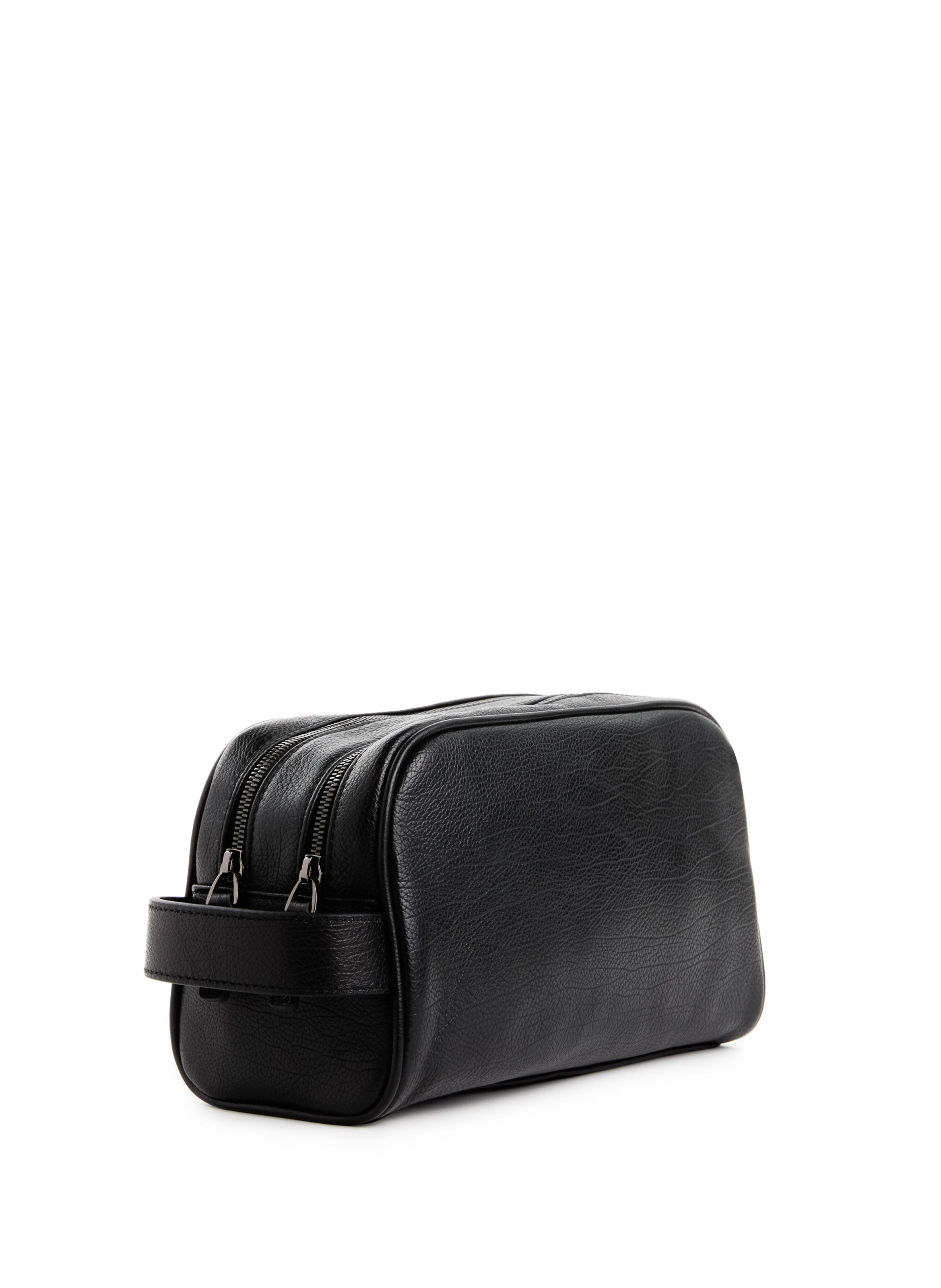 Grained leather toiletry bag SAISON 1865 Black