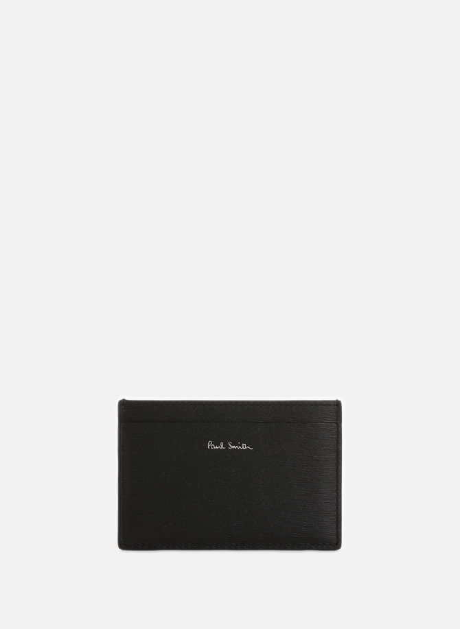 Two-tone leather card holder PAUL SMITH