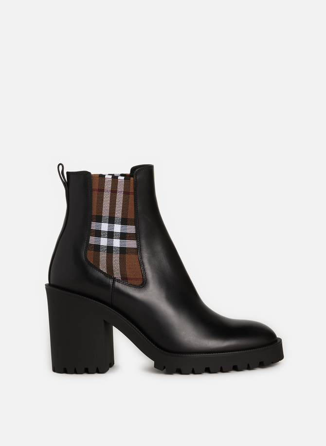 BURBERRY leather ankle boots