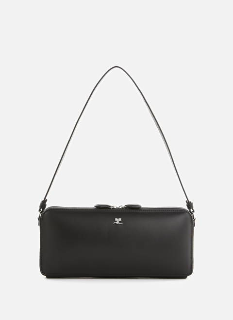 Cloud Reflex-Handtasche aus schwarzem Leder COURRÈGES 