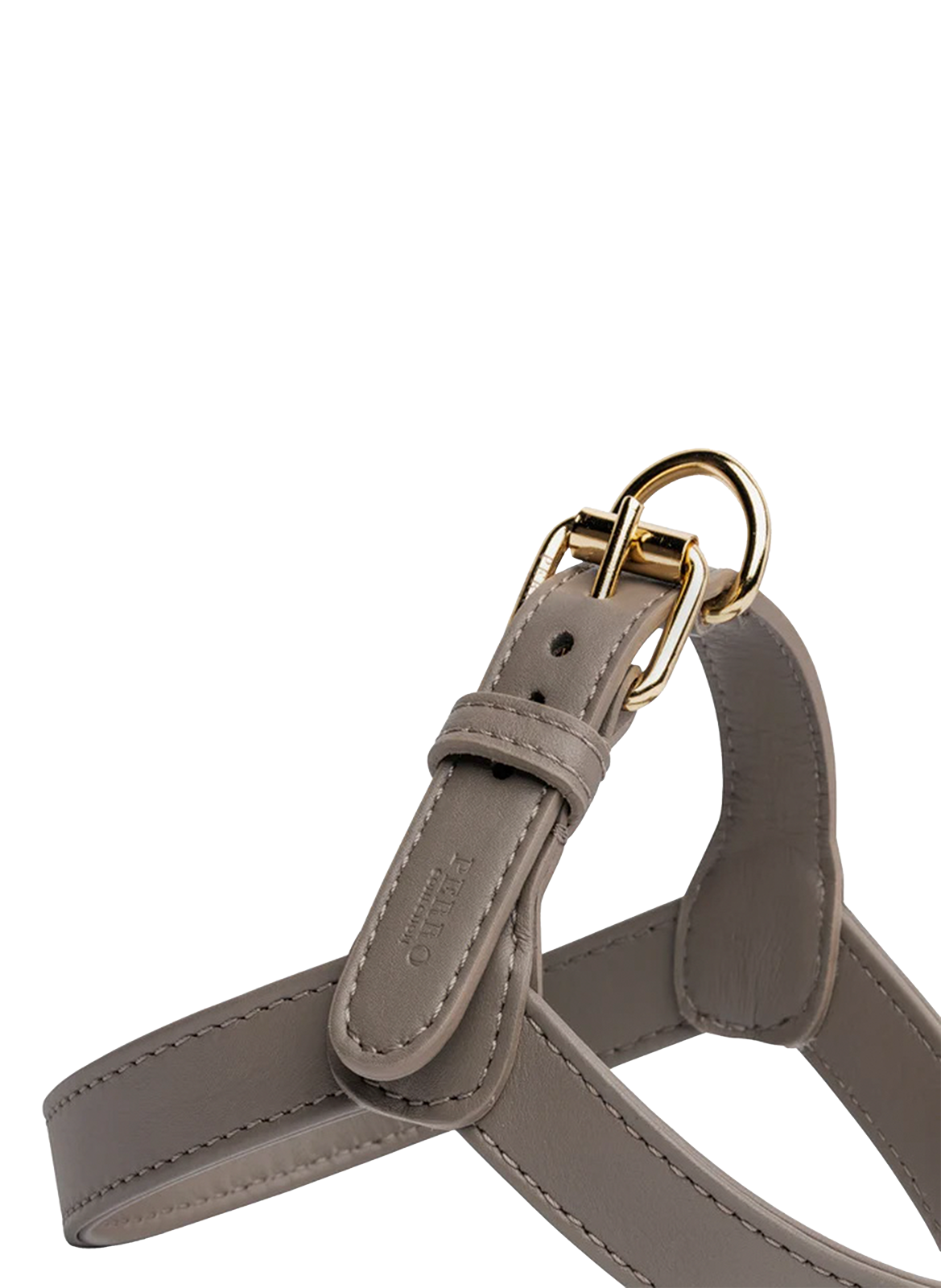 Leather Harness S+ PERRO COLLECTION Grey