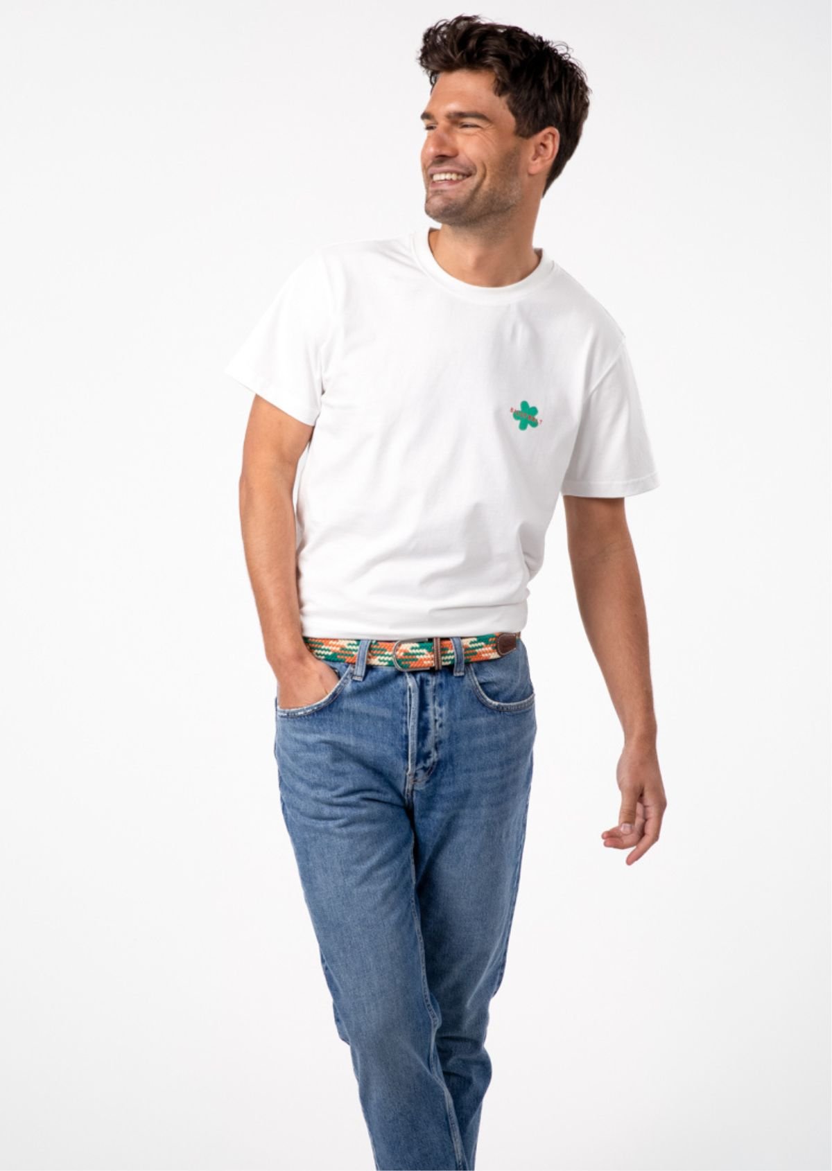 Ceinture tressée élastique multicolore BILLYBELT Multicolore