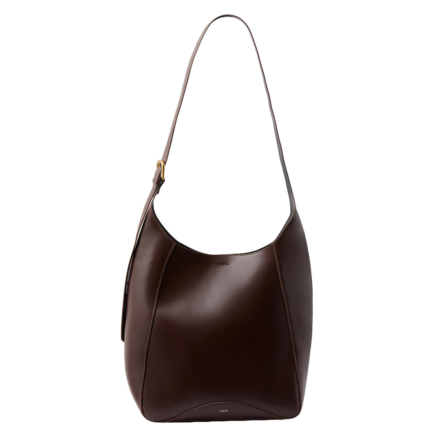 Sac bandoulière en cuir uma SOEUR Marron