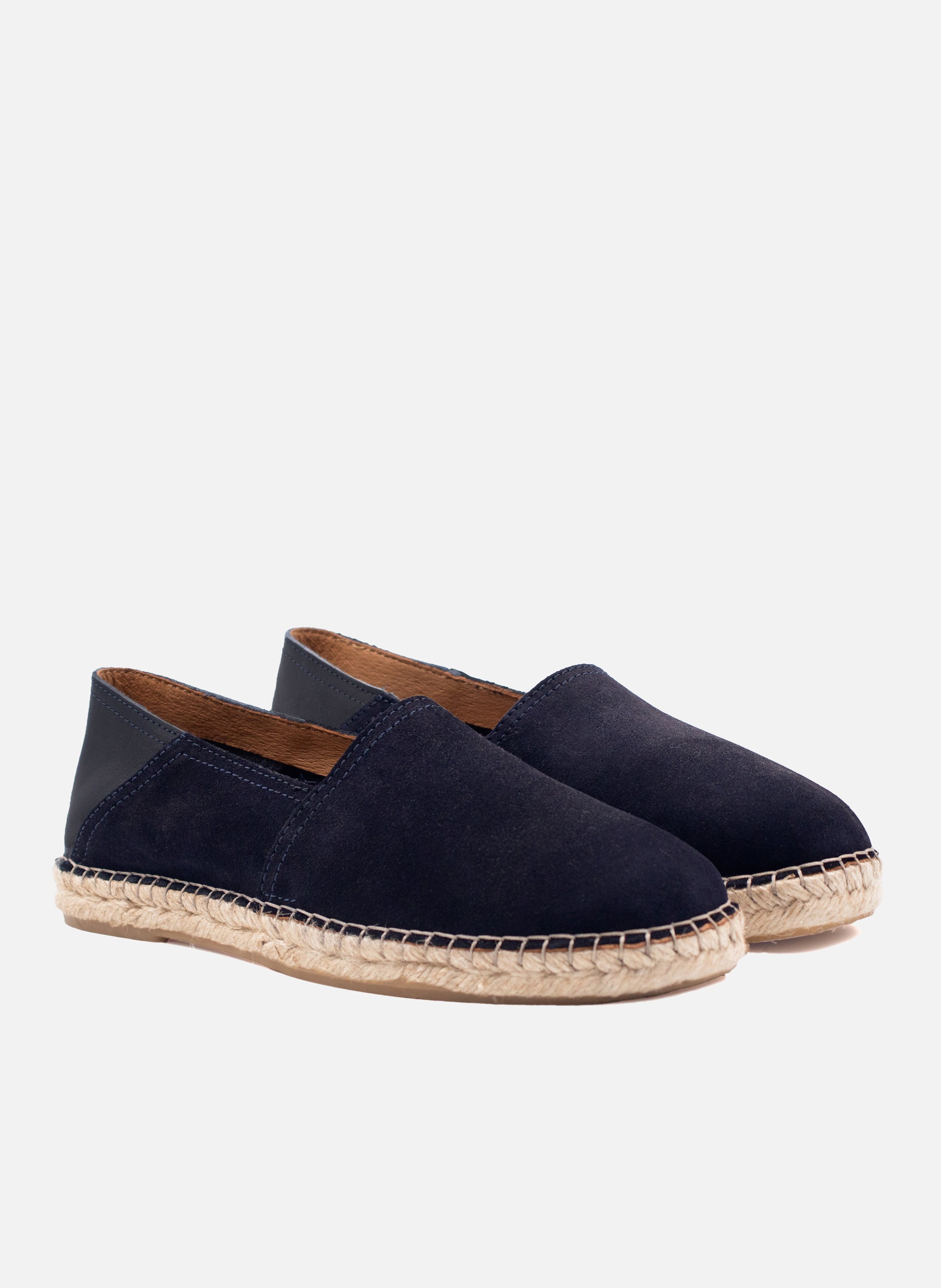 Espadrilles homme cuir daim JULES & JENN Bleu