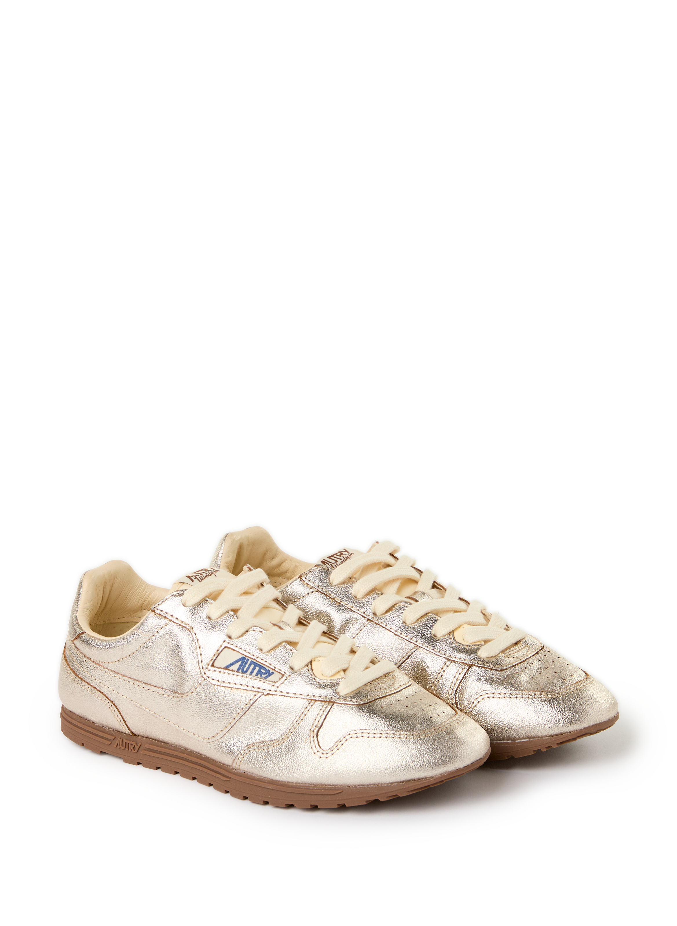 Glossy serrated sneakers AUTRY Silver