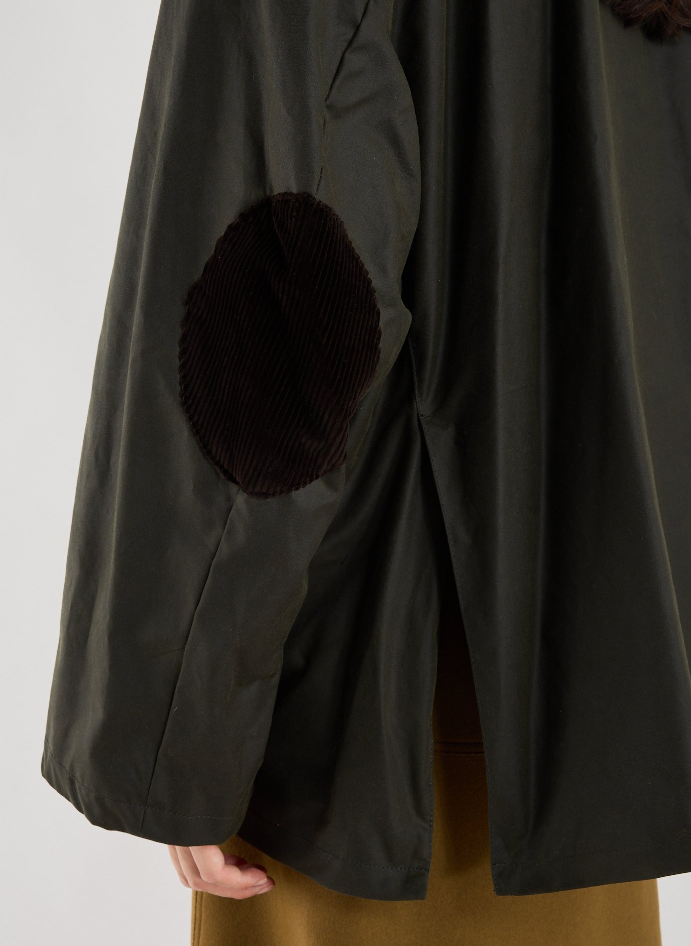 Oversized jacket with classic cotton collar TOTEME Brown