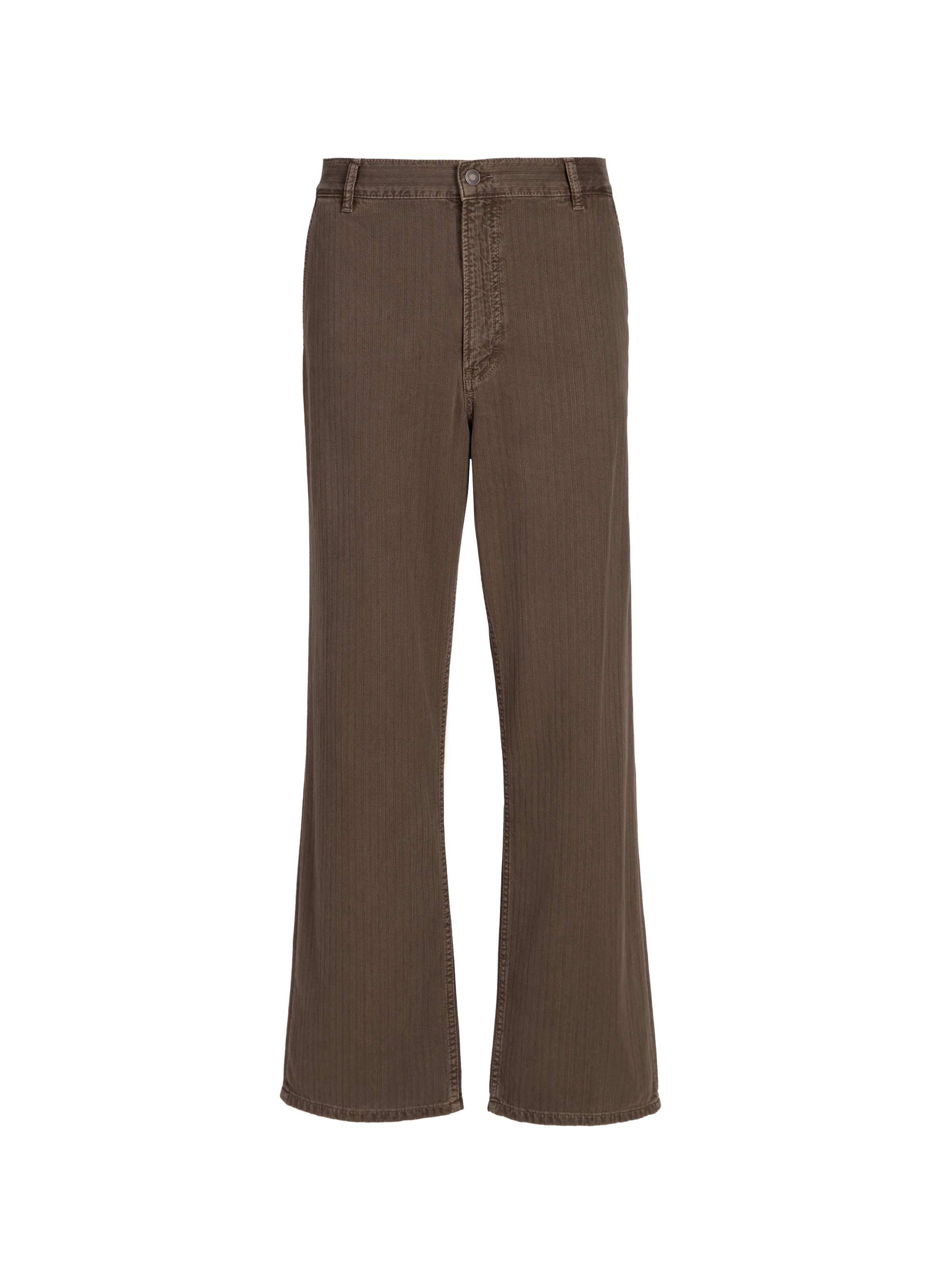 Straight-leg jeans in blended cotton JEANERICA DENIM Brown