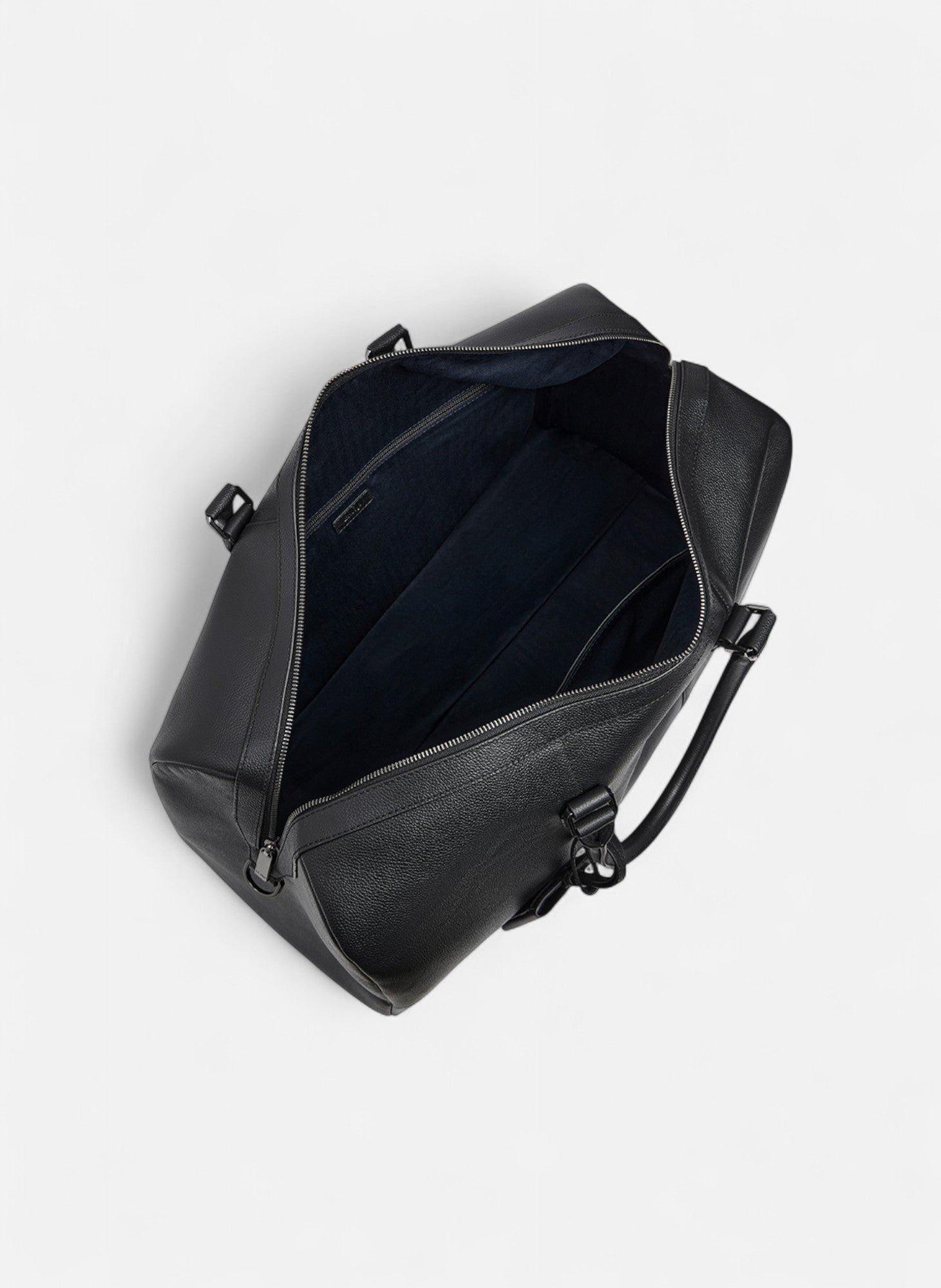 Sac de voyage 48h marceau en cuir grainé LE TANNEUR Noir