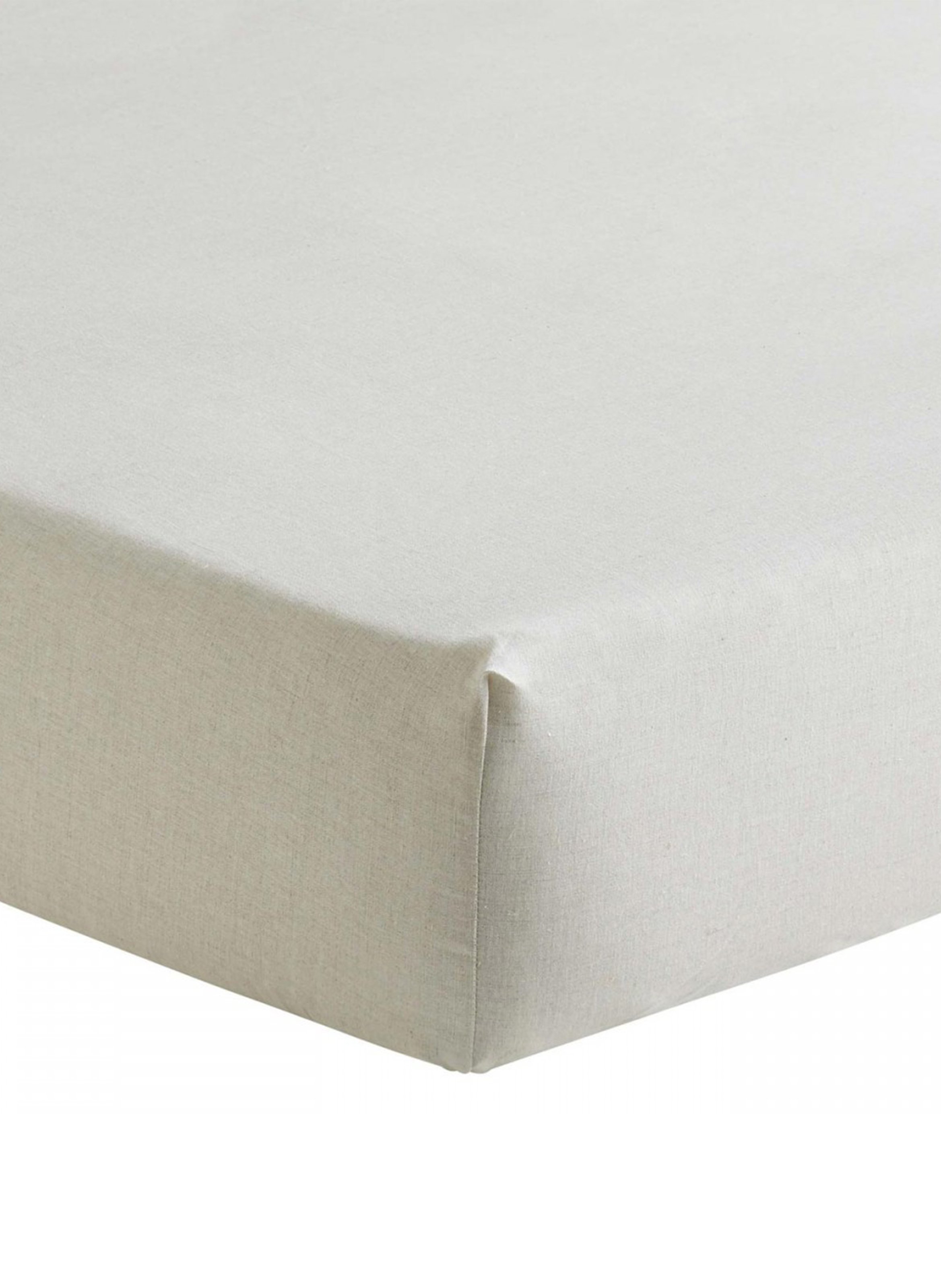 Drap housse uni en lin métis, ontario ALEXANDRE TURPAULT Beige