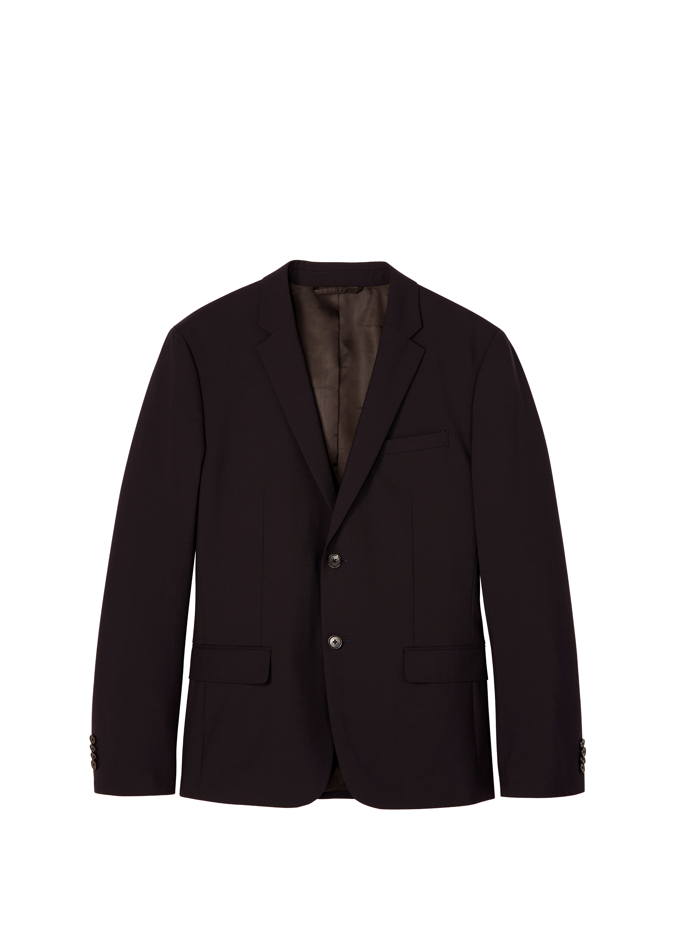 Straight wool blend suit CALVIN KLEIN Blue