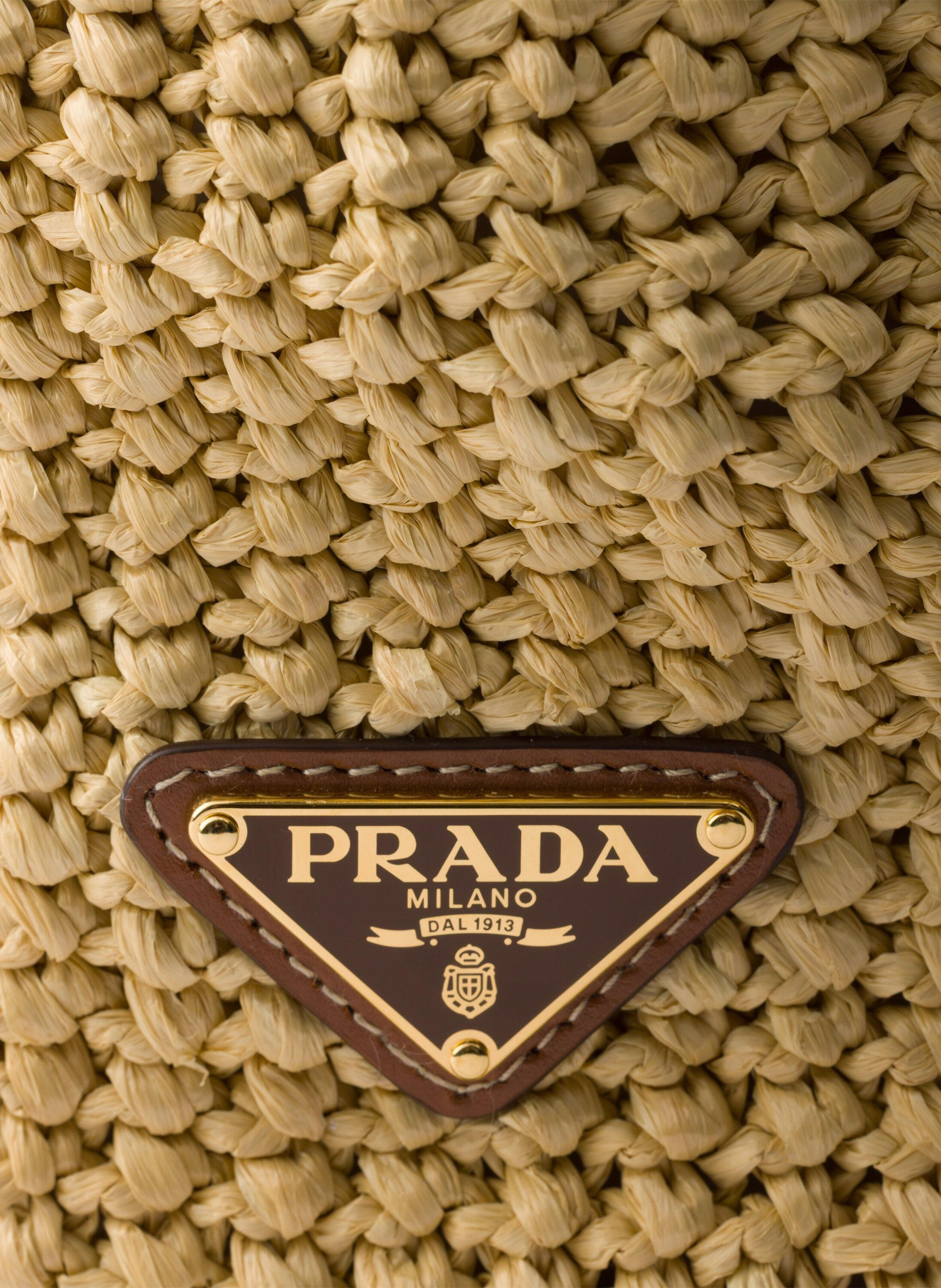 Cabas en crochet PRADA Beige