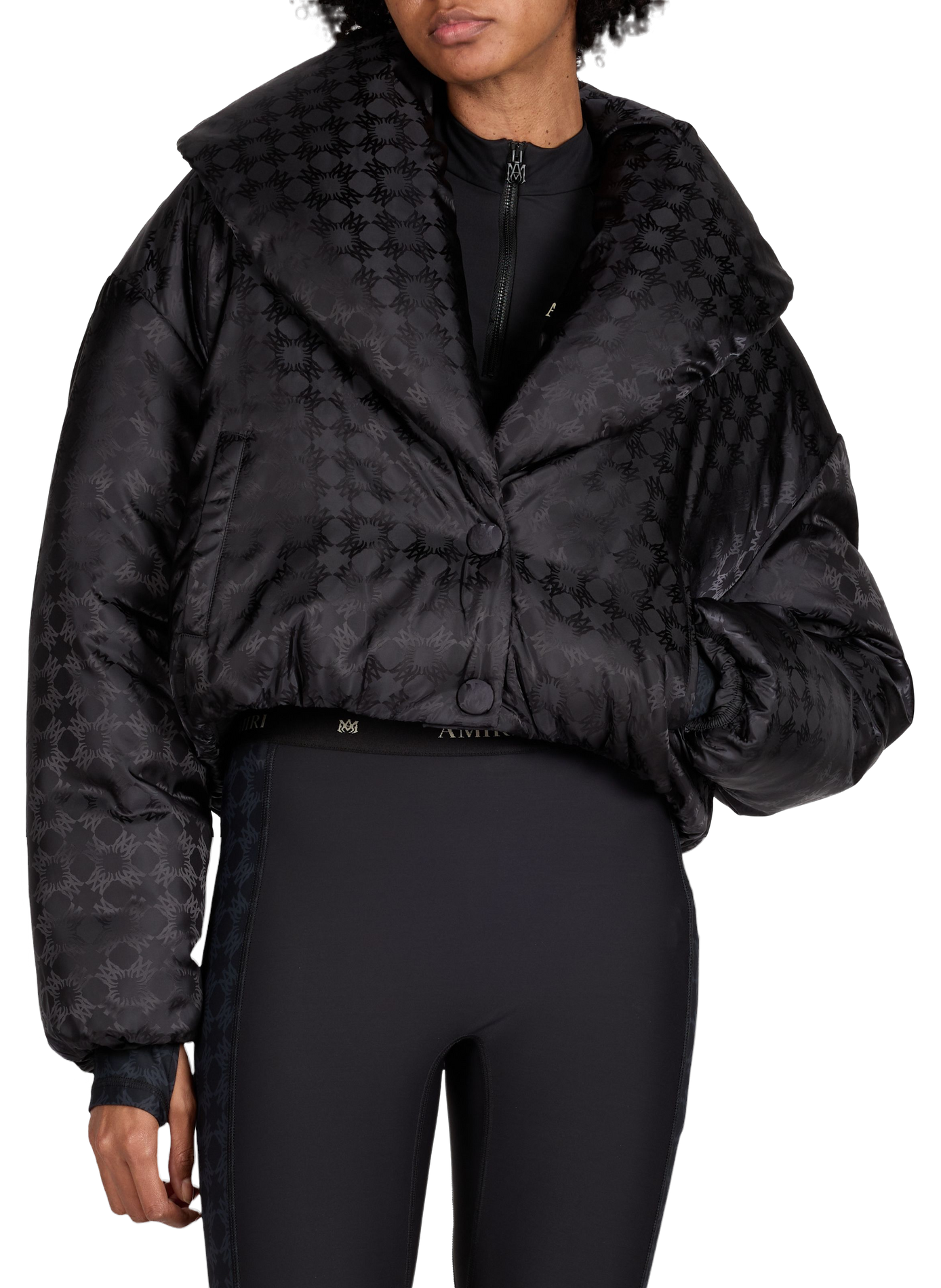 Veste ample logotypé à capuche AMIRI Noir