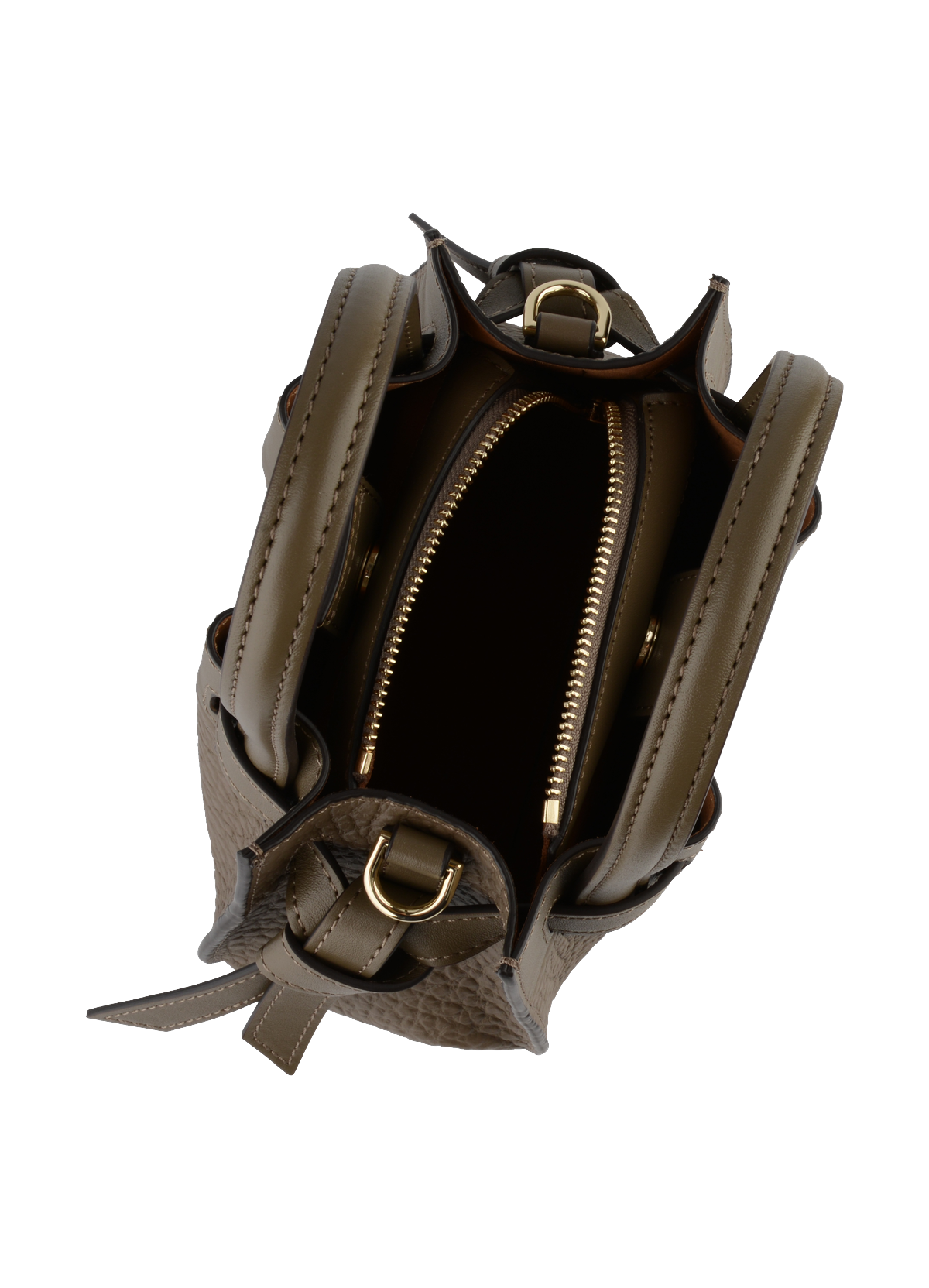 Blossom | Sac à main Nano en cuir de vachette POURCHET Gris