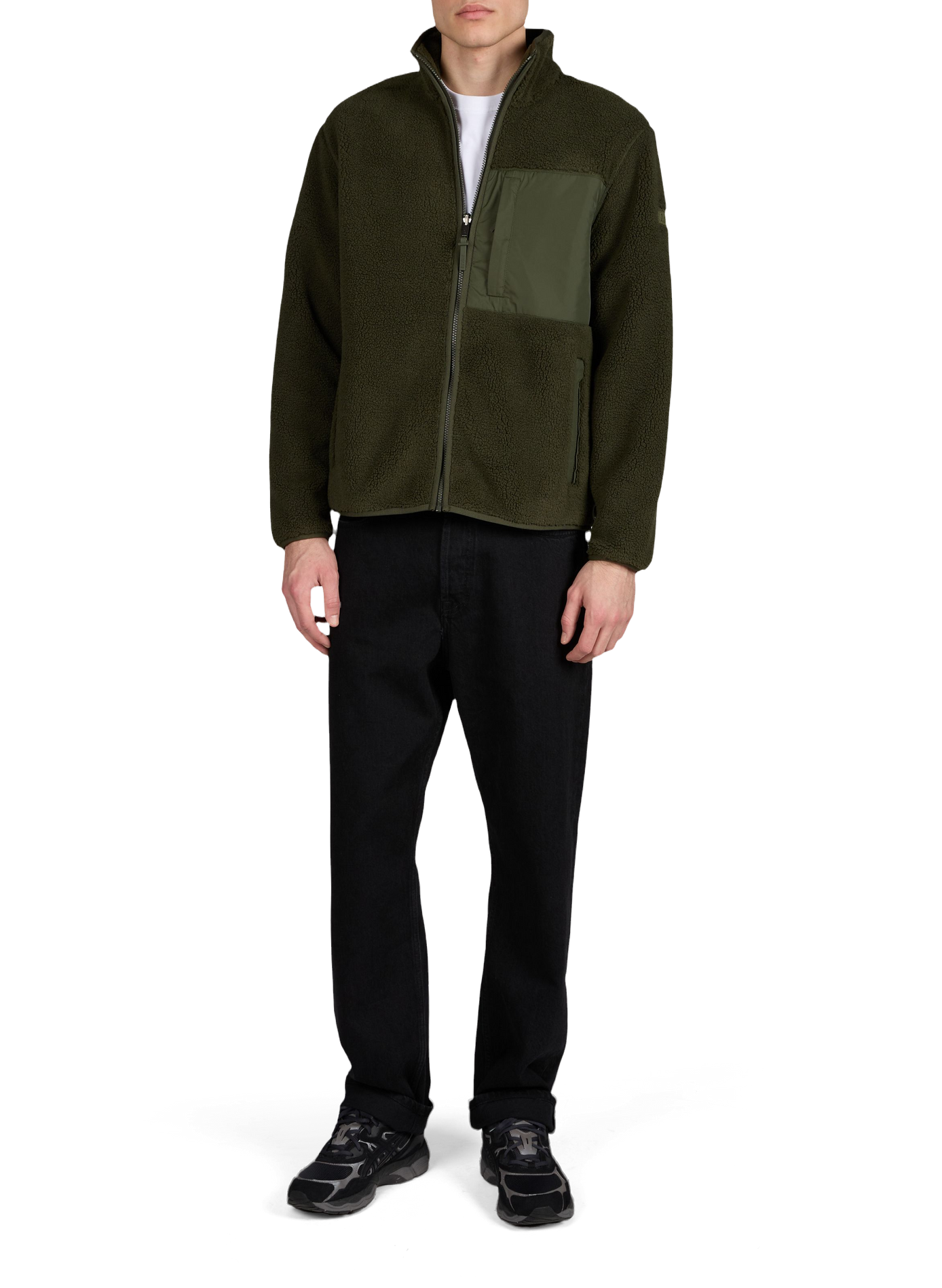 Veste sherpa à col montant AIGLE Kaki