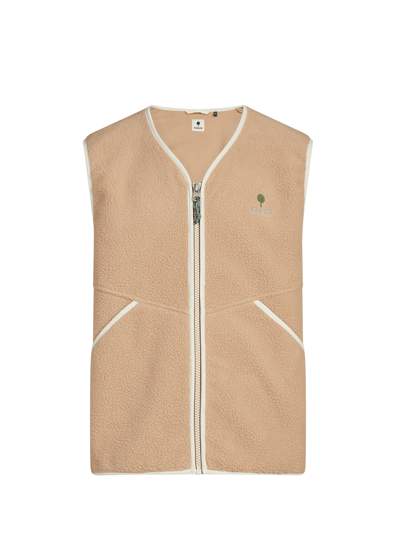 Teillay Sleeveless Jacket FAGUO Beige