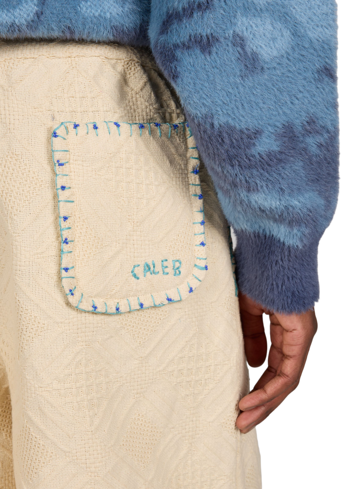 Short in cotton knit CALEB Beige