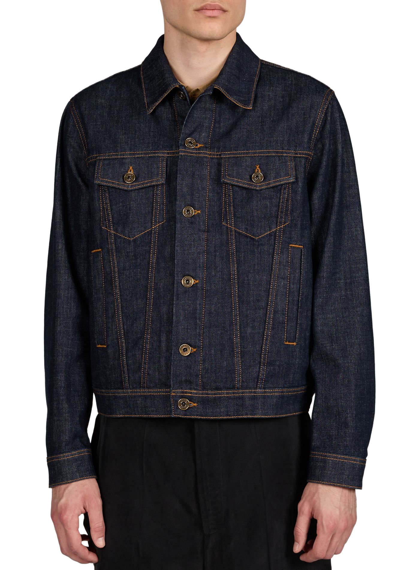 Straight denim jacket in blended cotton JACOB COHEN Blue