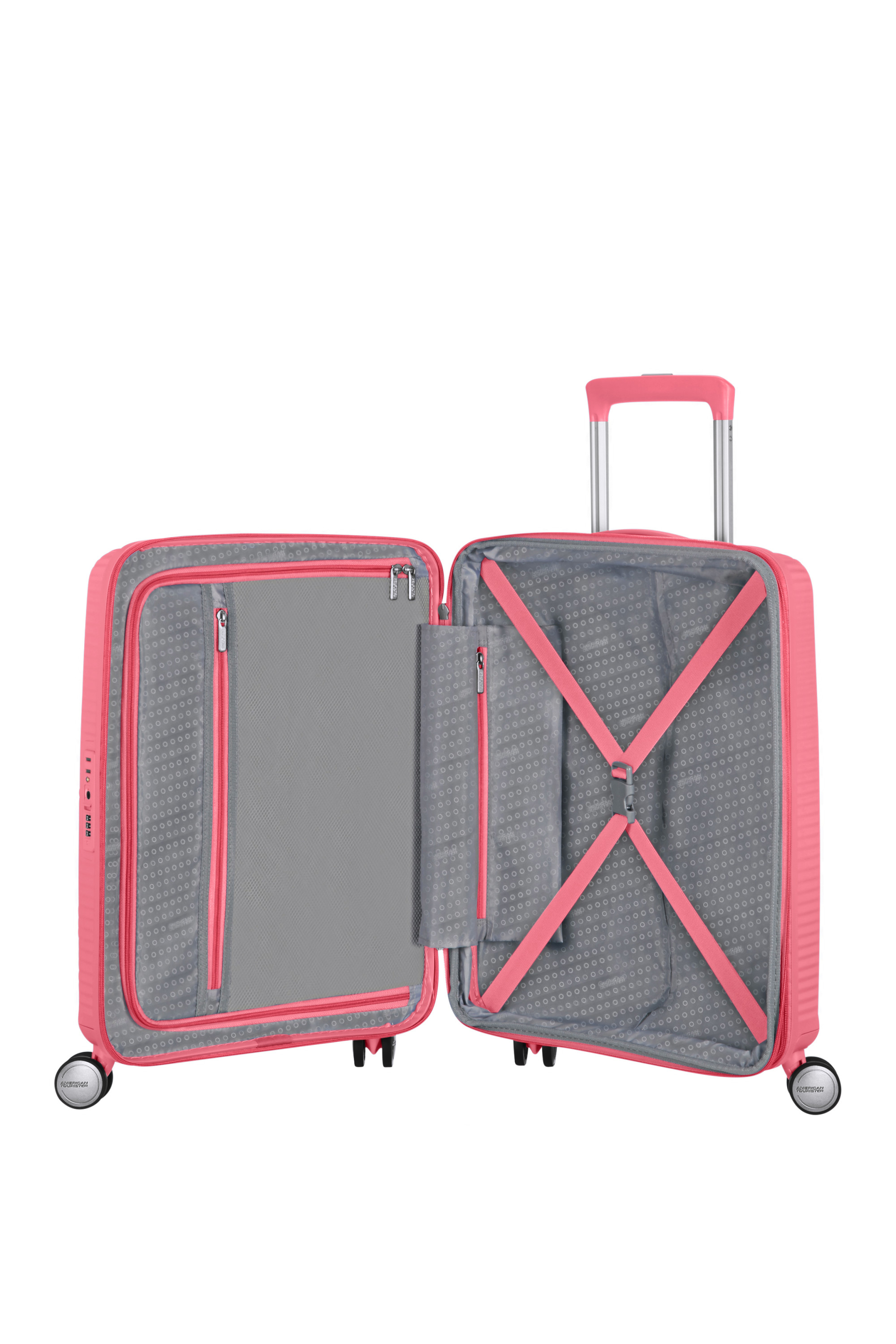 Soundbox valise 4 roues taille s AMERICAN TOURISTER Rose