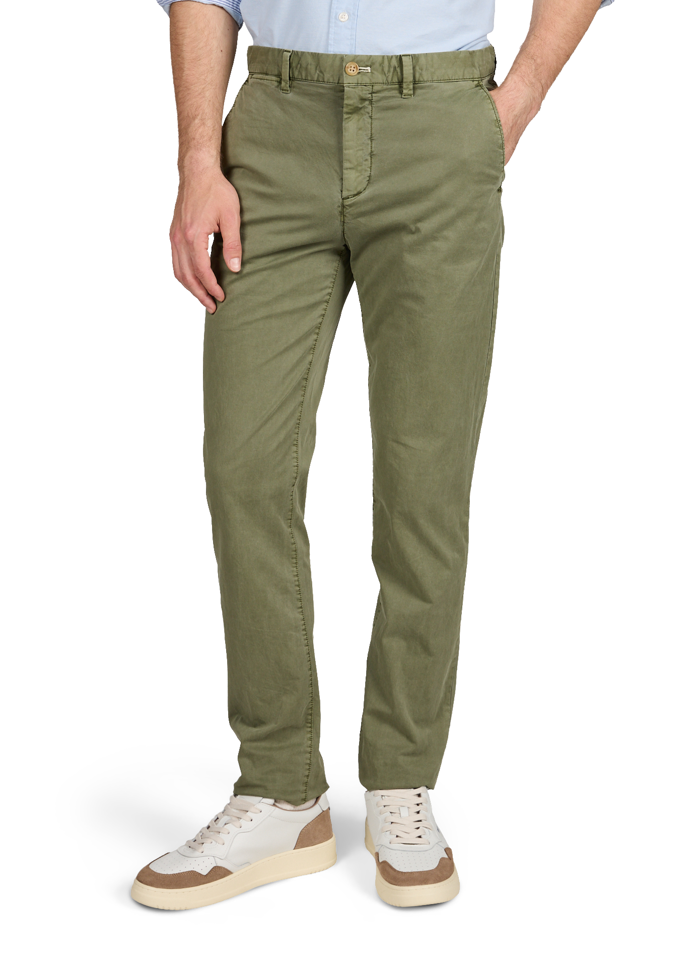 Pantalon chino slim en coton mélangé GANT